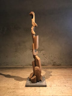 Chorus III. Acacia-Holzskulptur, große, auf Lager