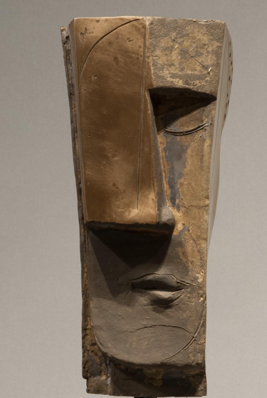 Escultura de bronce Cubicus  Figurativo Abstracto Geométrico Cabeza En Stock - Sculpture de Thomas Junghans