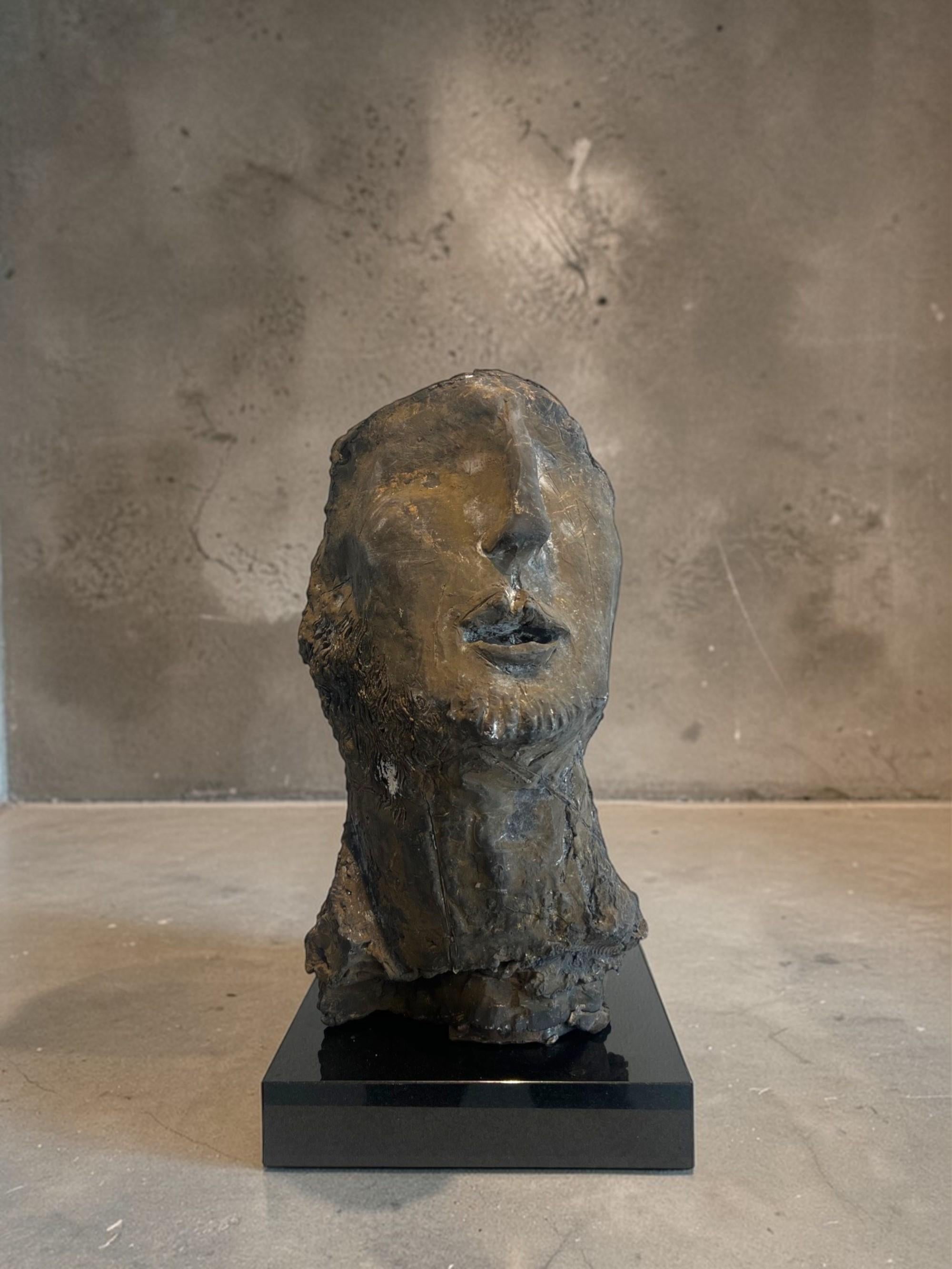Discourse I Sculpture Raw Portrait Head Cubism Abstract In Stock