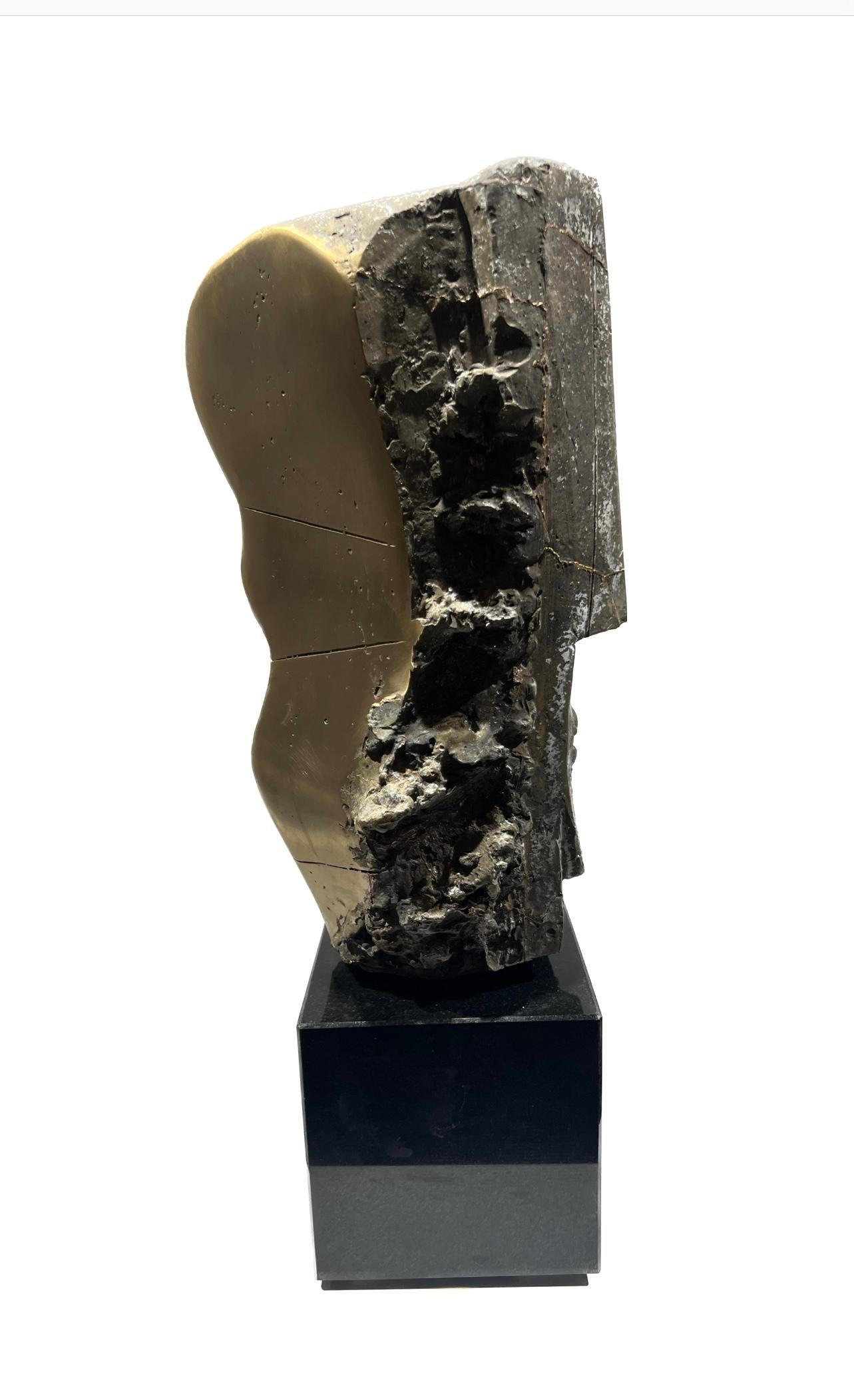 Father (Casted 2023) Bronze Sculpture Abstract Portrait In Stock For Sale 1