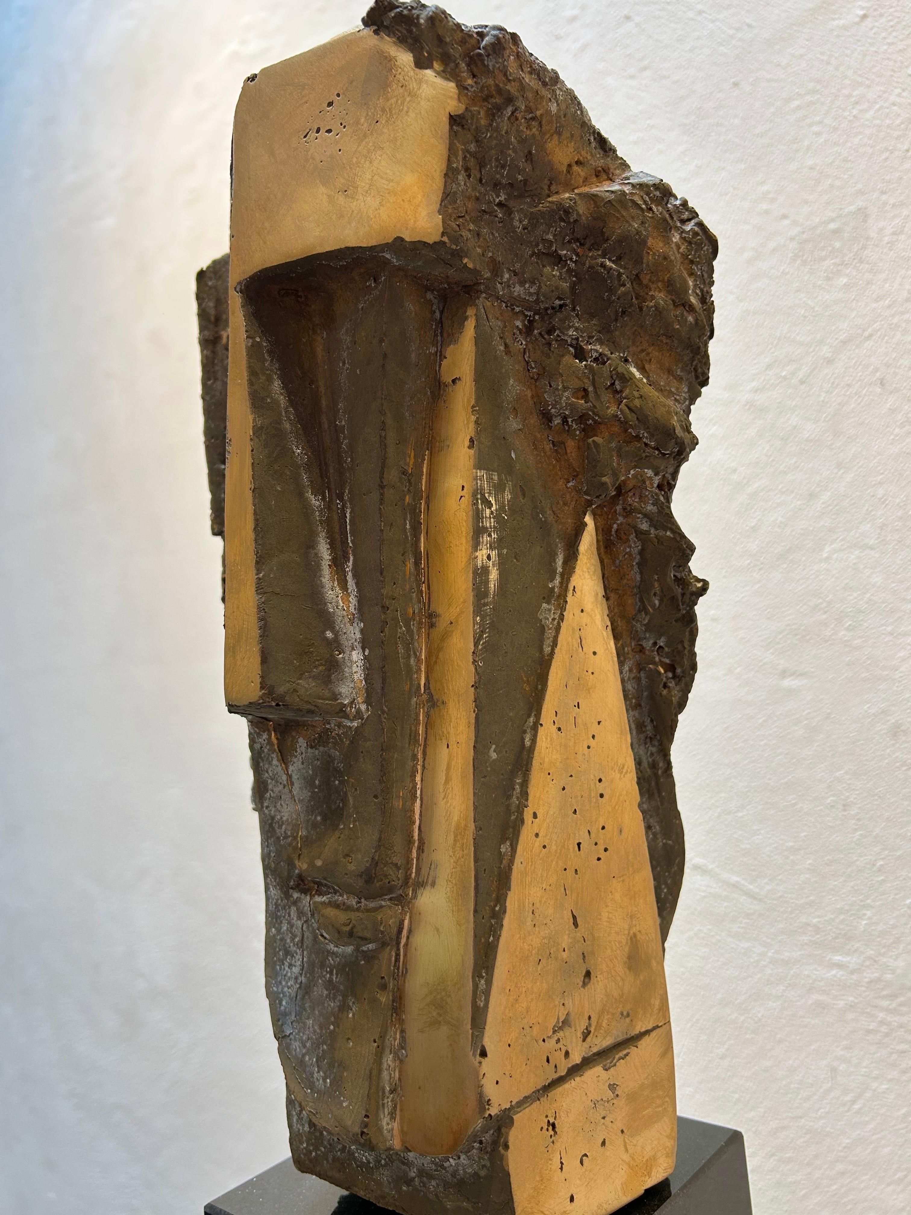 Father (Casted 2024) Bronze Sculpture Abstract Limited Edition - Gold Abstract Sculpture by Thomas Junghans
