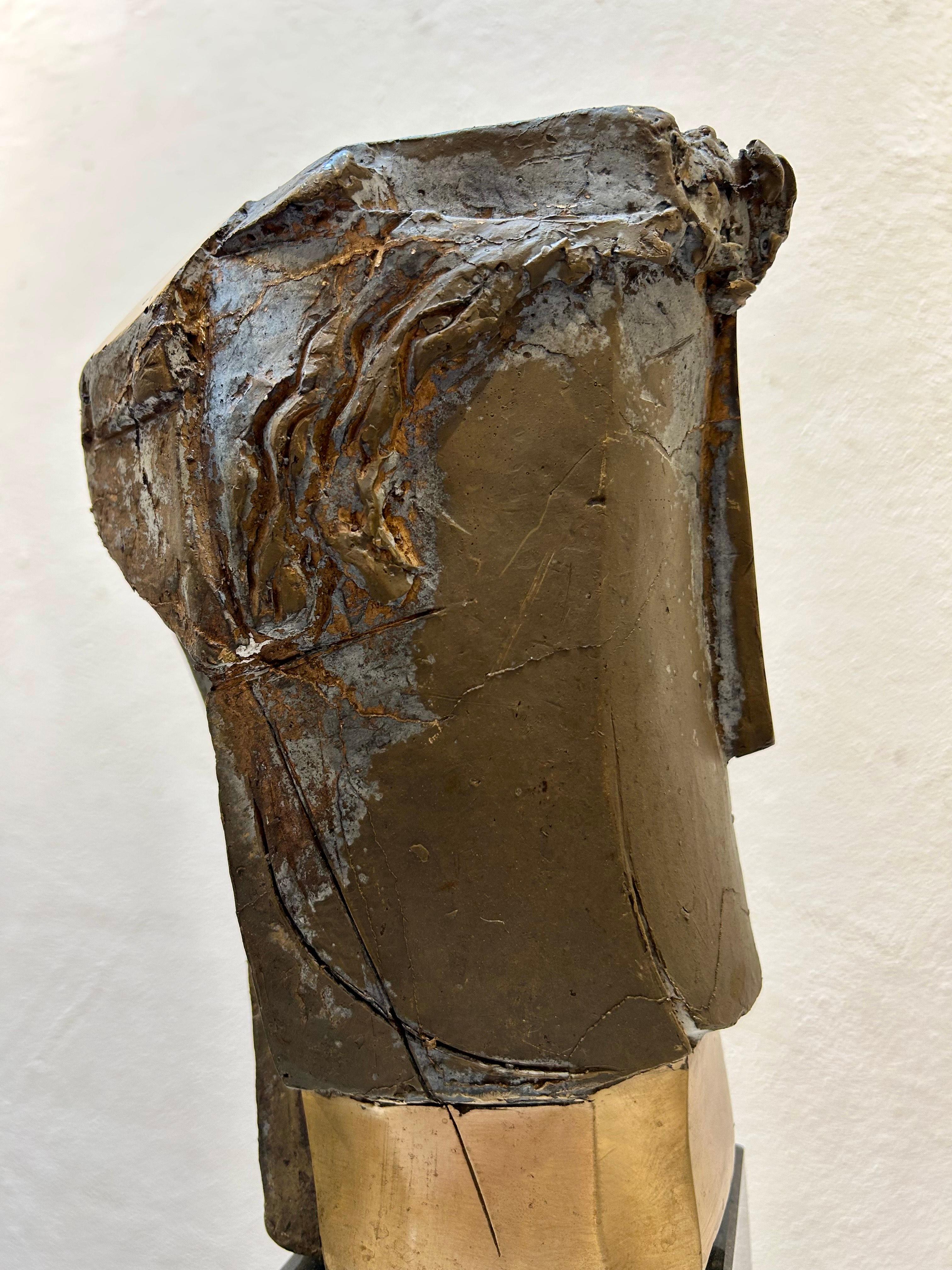 Little Abstract Head no. 10 Bronze Sculpture Polished Limited Edition For Sale 10