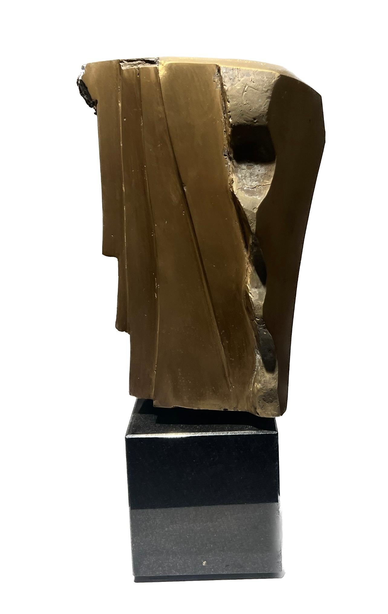 Little Abstract Head no. 10 Bronze Sculpture Polished Limited Edition For Sale 2