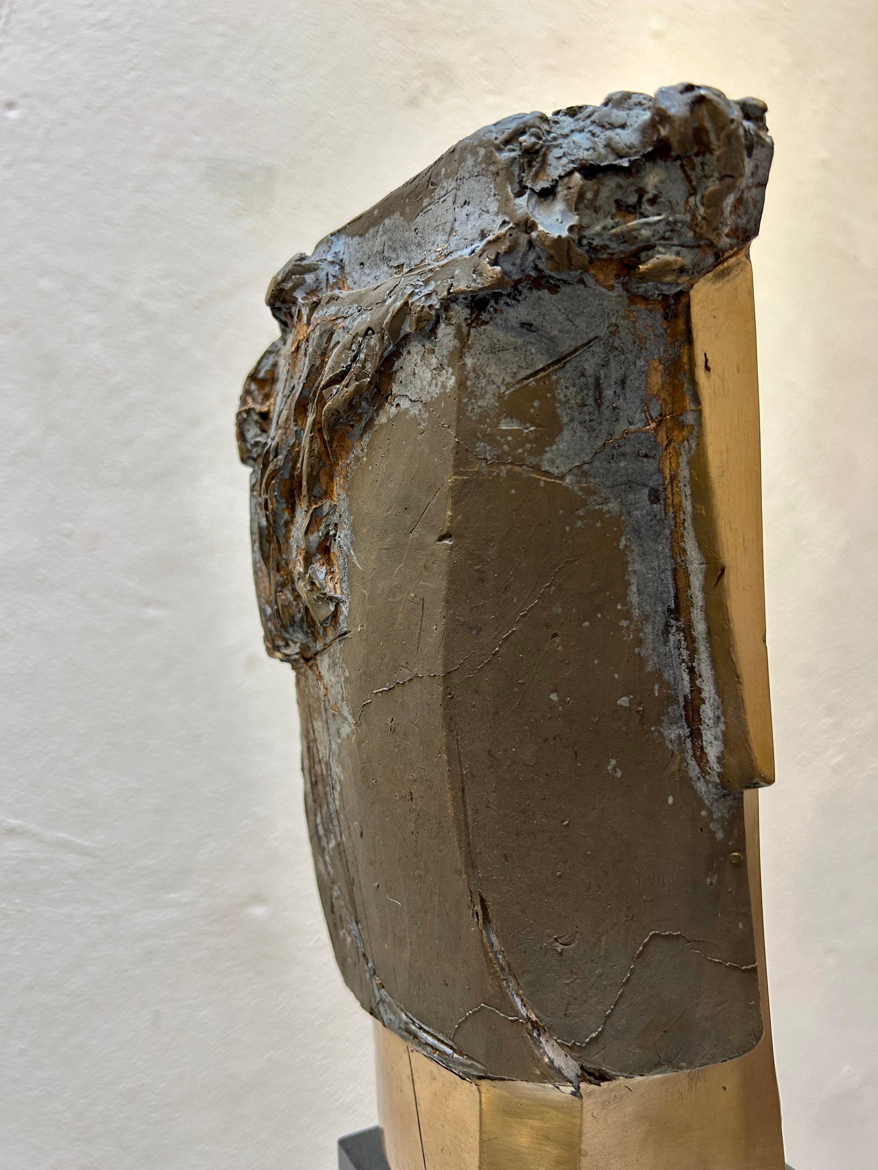 Little Abstract Head no. 10 Bronze Sculpture Polished Limited Edition For Sale 3