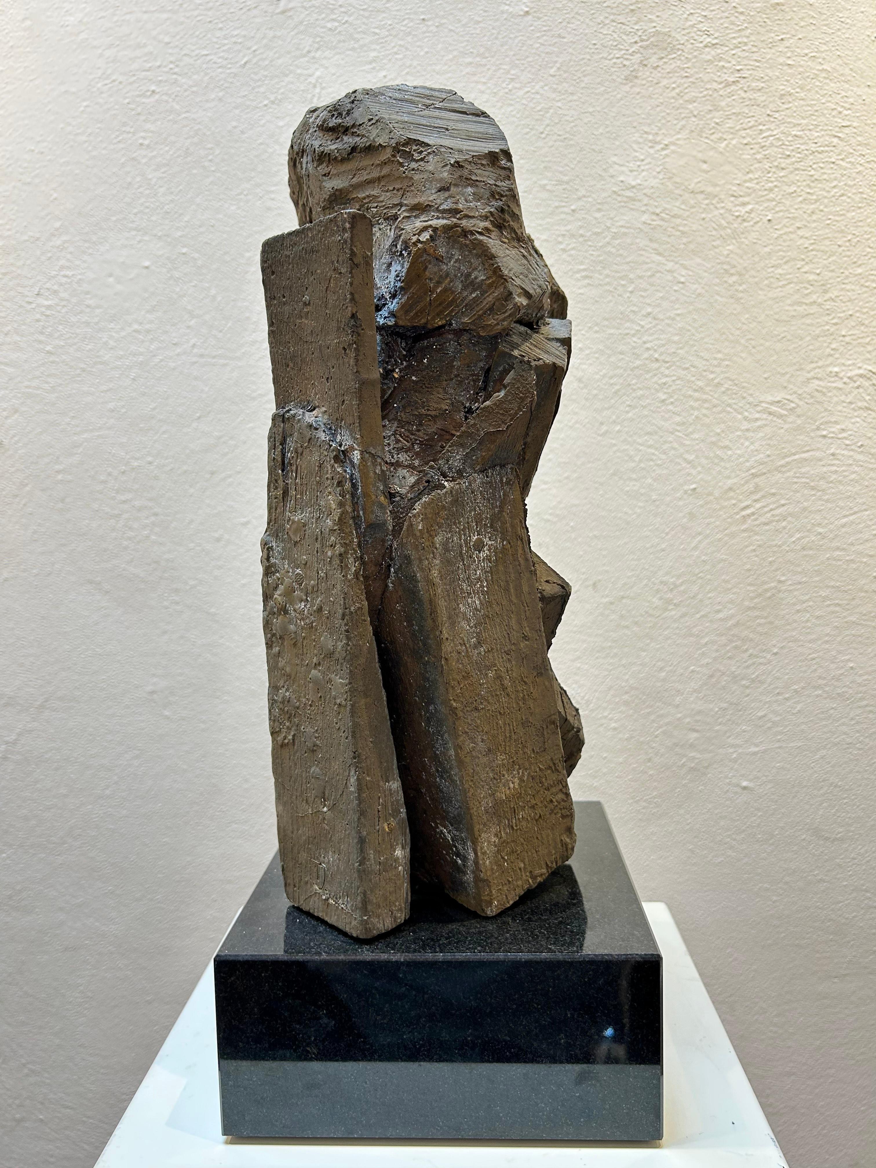 Diálogo platónico I - Escultura de bronce Retrato abstracto de filosofía  En stock en venta 3