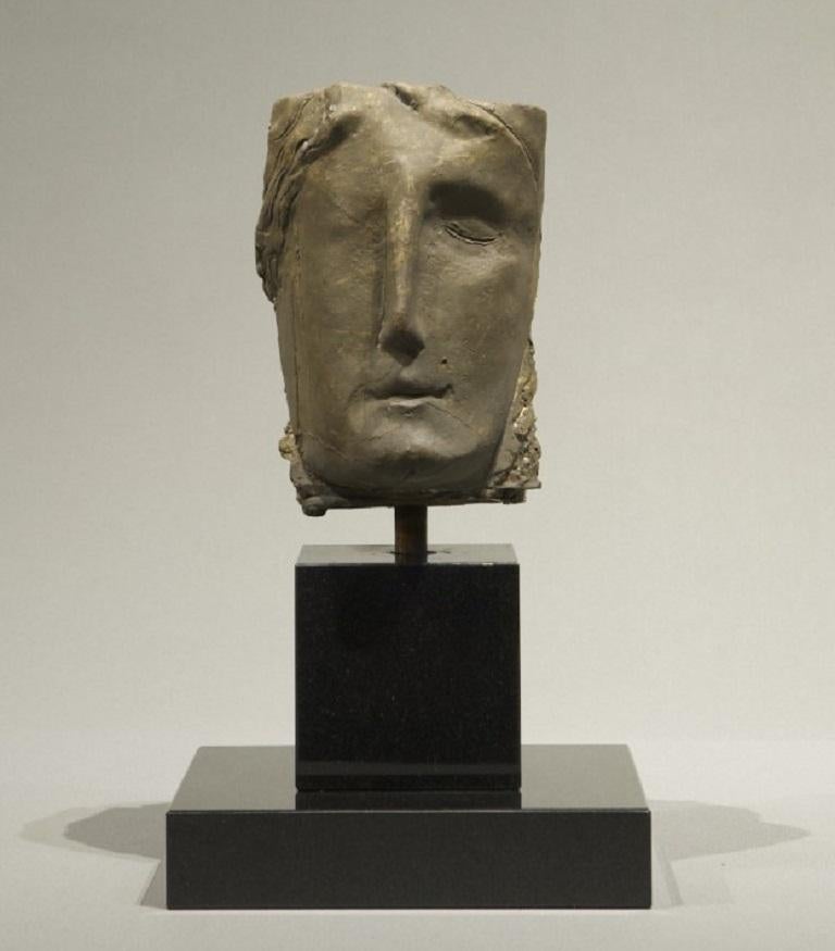 Prima Luce - Sculpture classique abstraite figurative retouchée en bronze, en stock en vente 2