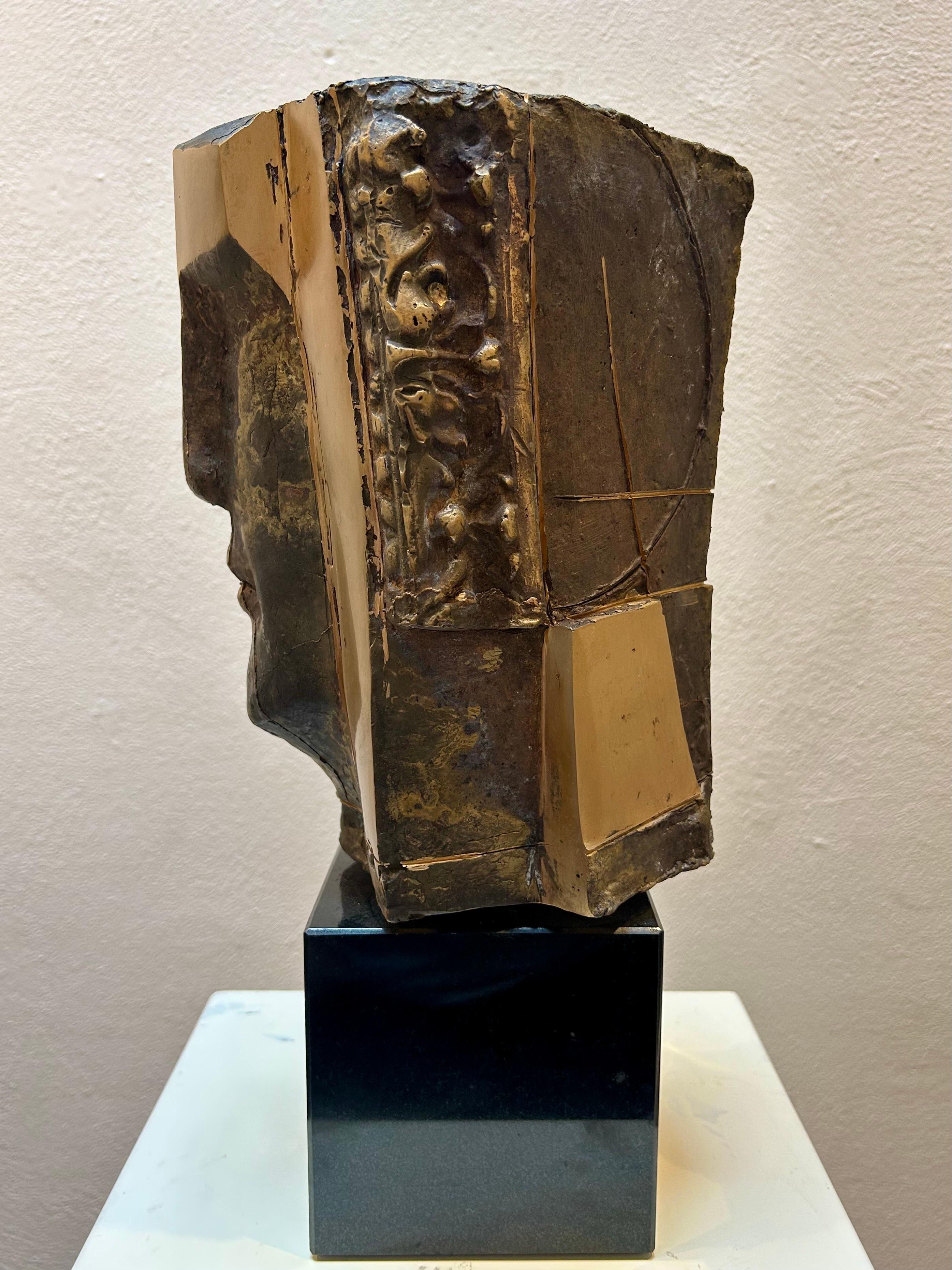 Prima Luce Gala Versión III  Escultura de Bronce Edición Limitada - Abstract Sculpture Oro de Thomas Junghans