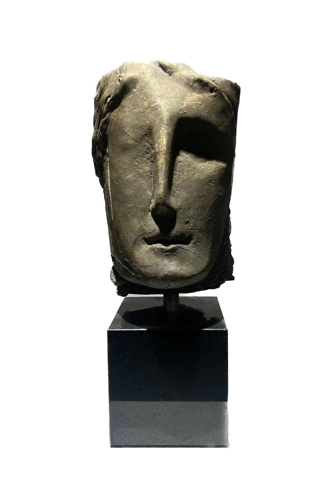 Prima Luce - Sculpture classique abstraite figurative retouchée en bronze, en stock en vente 6