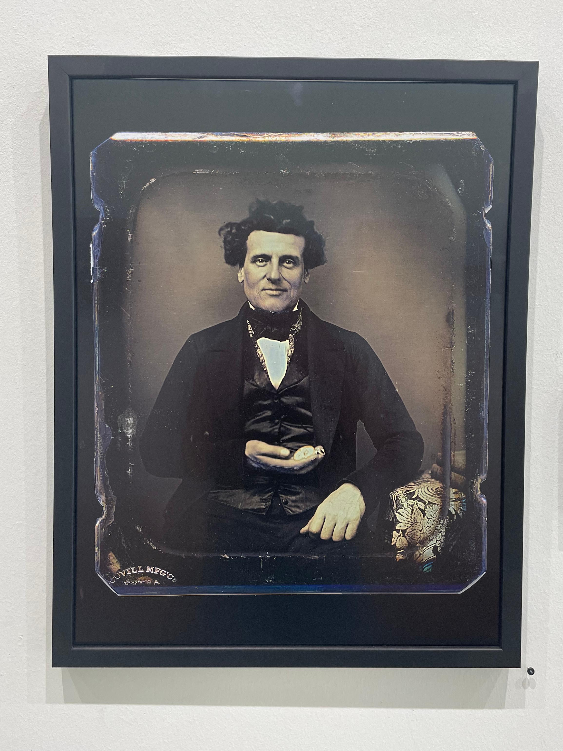 Man with Pocket Watch by Thomas Kennaugh, 2023, Photograph and Daguerreotype For Sale 2