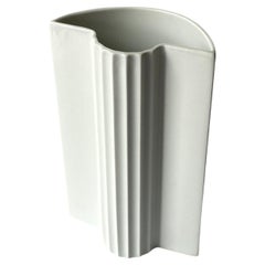 Thomas Keramik White Rounded Porcelain Vase, Postmodern