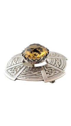 Thomas Kerr - Spilla a mantello con croce celtica scozzese in argento Sterling #17650