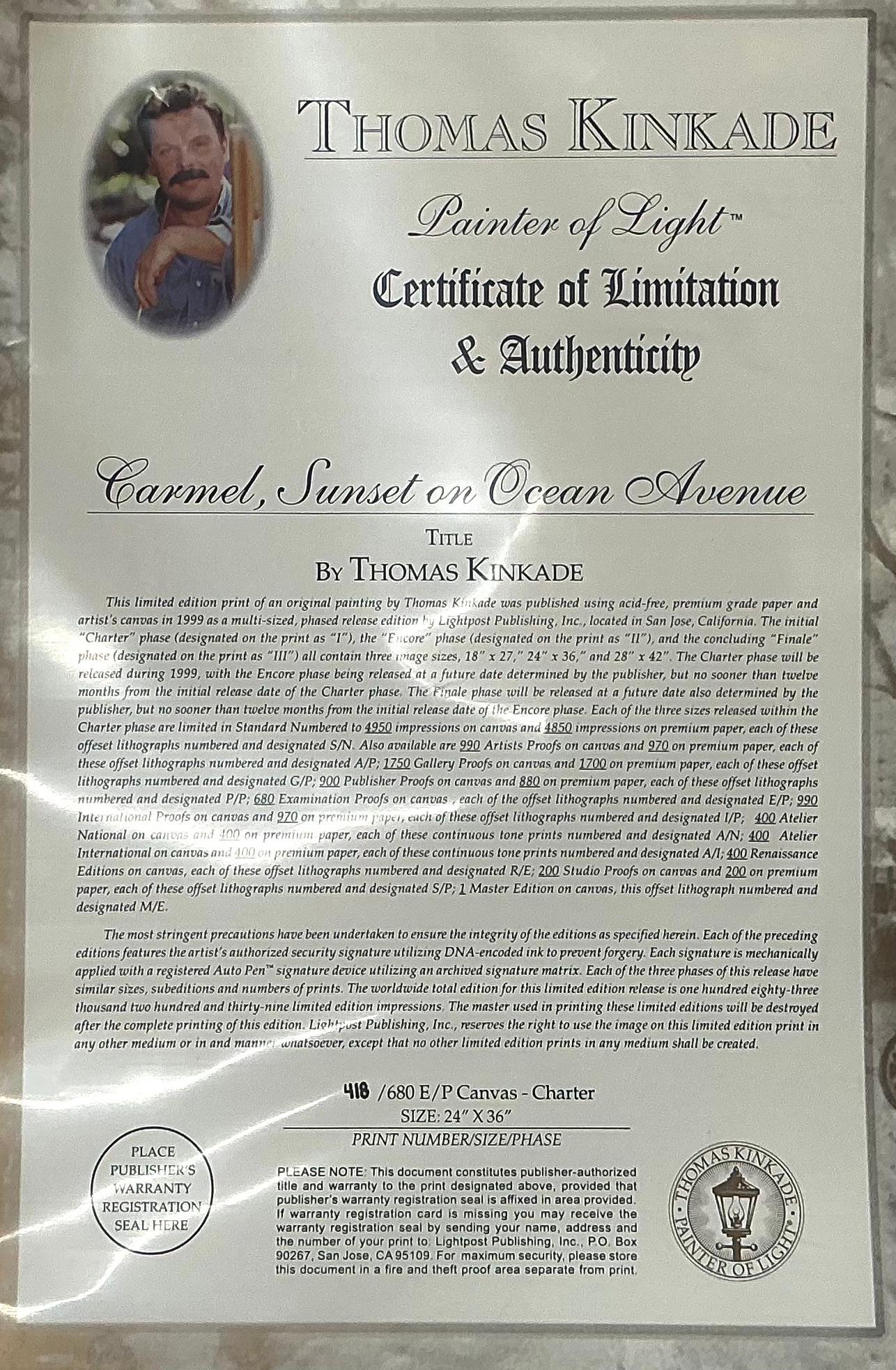 Américain Thomas Kinkade 