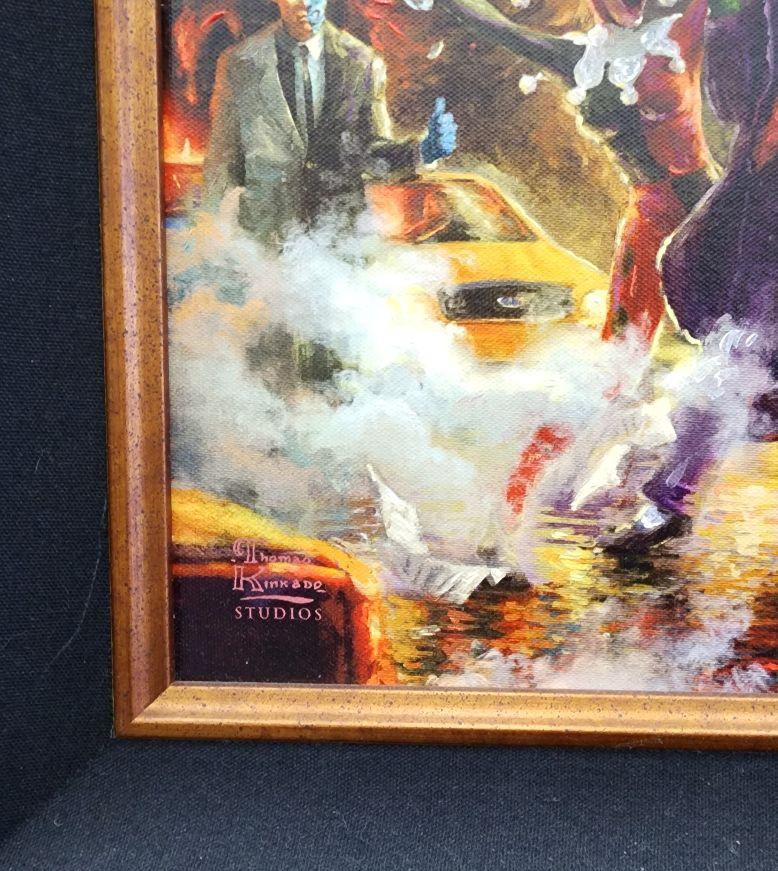 Dark Knight Saves Gotham City, Thomas Kinkade Studios with Two Original Drawings 2