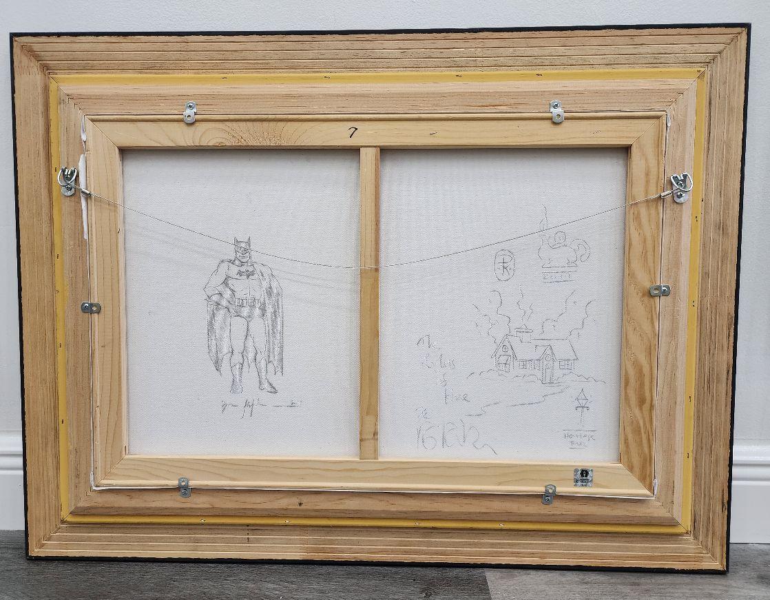 Dark Knight Saves Gotham City, Thomas Kinkade Studios with Two Original Drawings 3