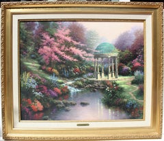 Used Thomas Kinkade "The Garden of Prayer II" on S/N Canvas 24" x 30" Limited Edition