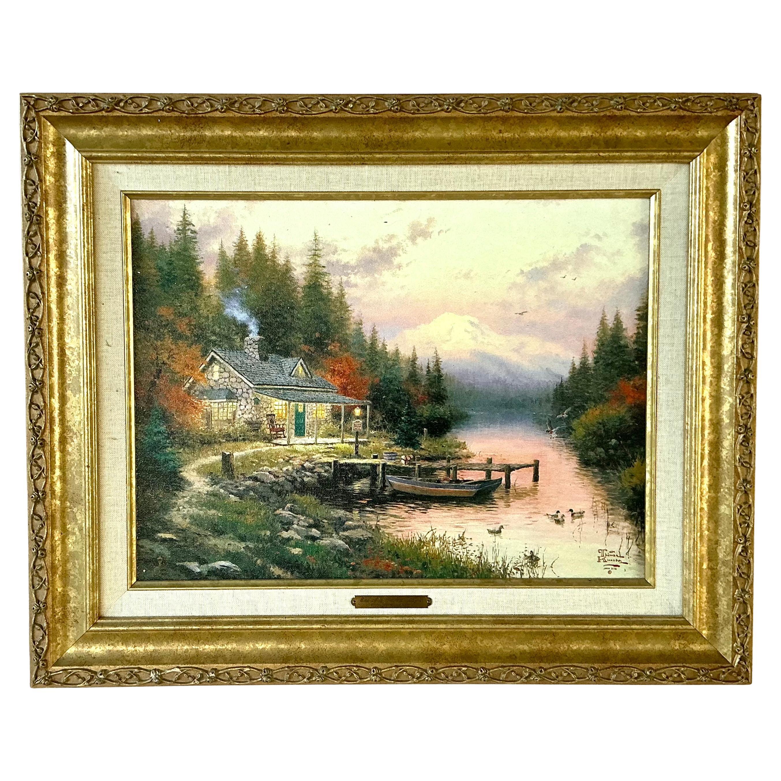 Thomas Kinkade "The End of a Perfect Day" Limited Edition Canvas Classic