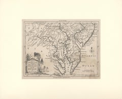 1757 Map of Maryland, Delaware Counties and the Southern part of New Jersey