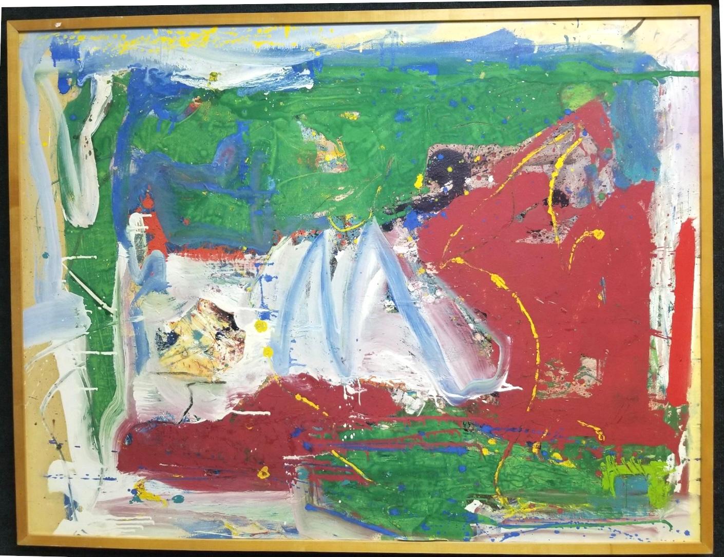 Thomas Koether Abstract Painting In Good Condition For Sale In Bradenton, FL