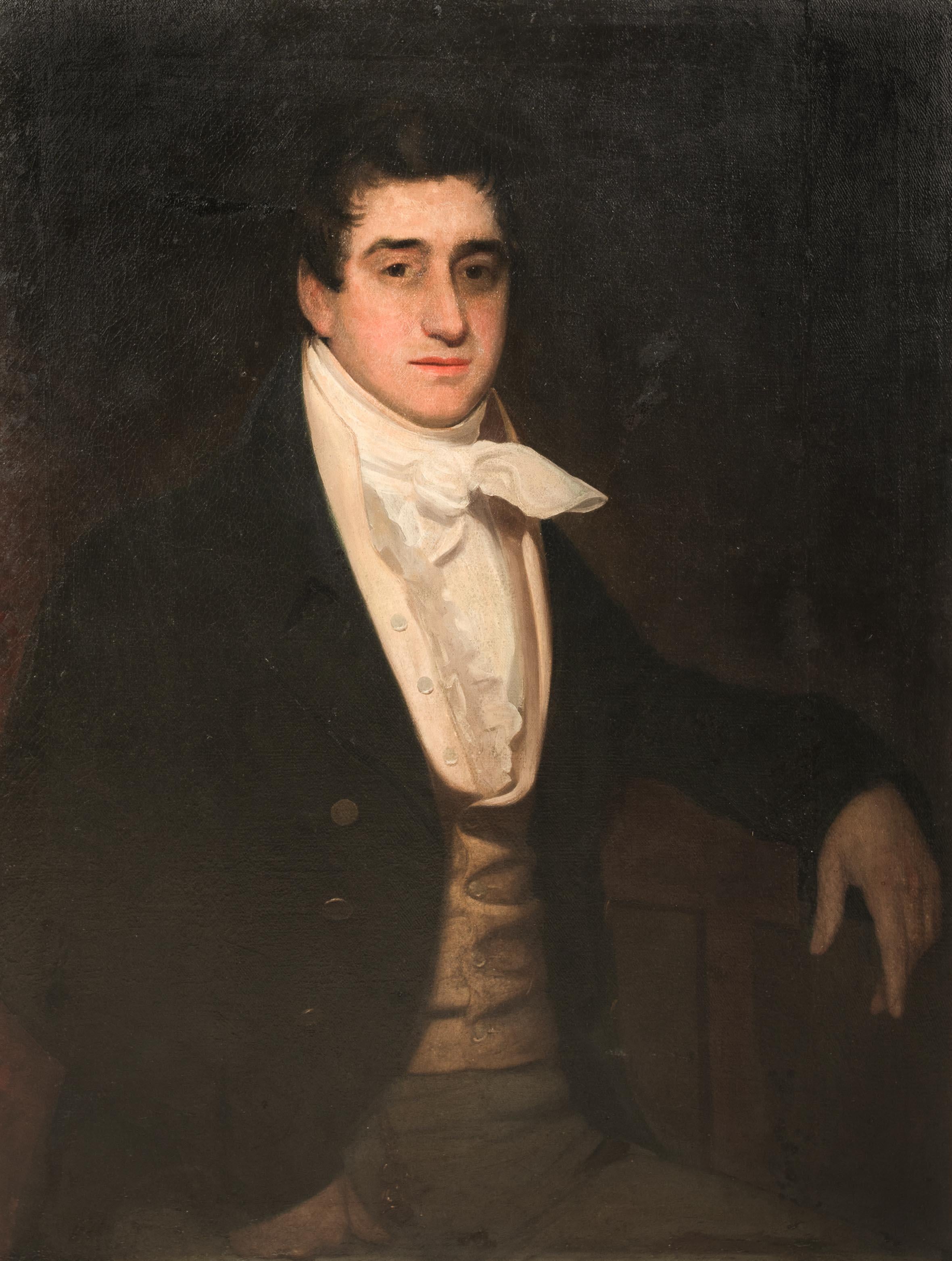 Portrait of Lord Napier - William John Napier (1786-1834)

circle of Sir Thomas Lawrence (1769-1830)

Large 19th Century English portrait identified as Lord Napier, William John Napier, oil on canvas. Good quality and condition three quarter length
