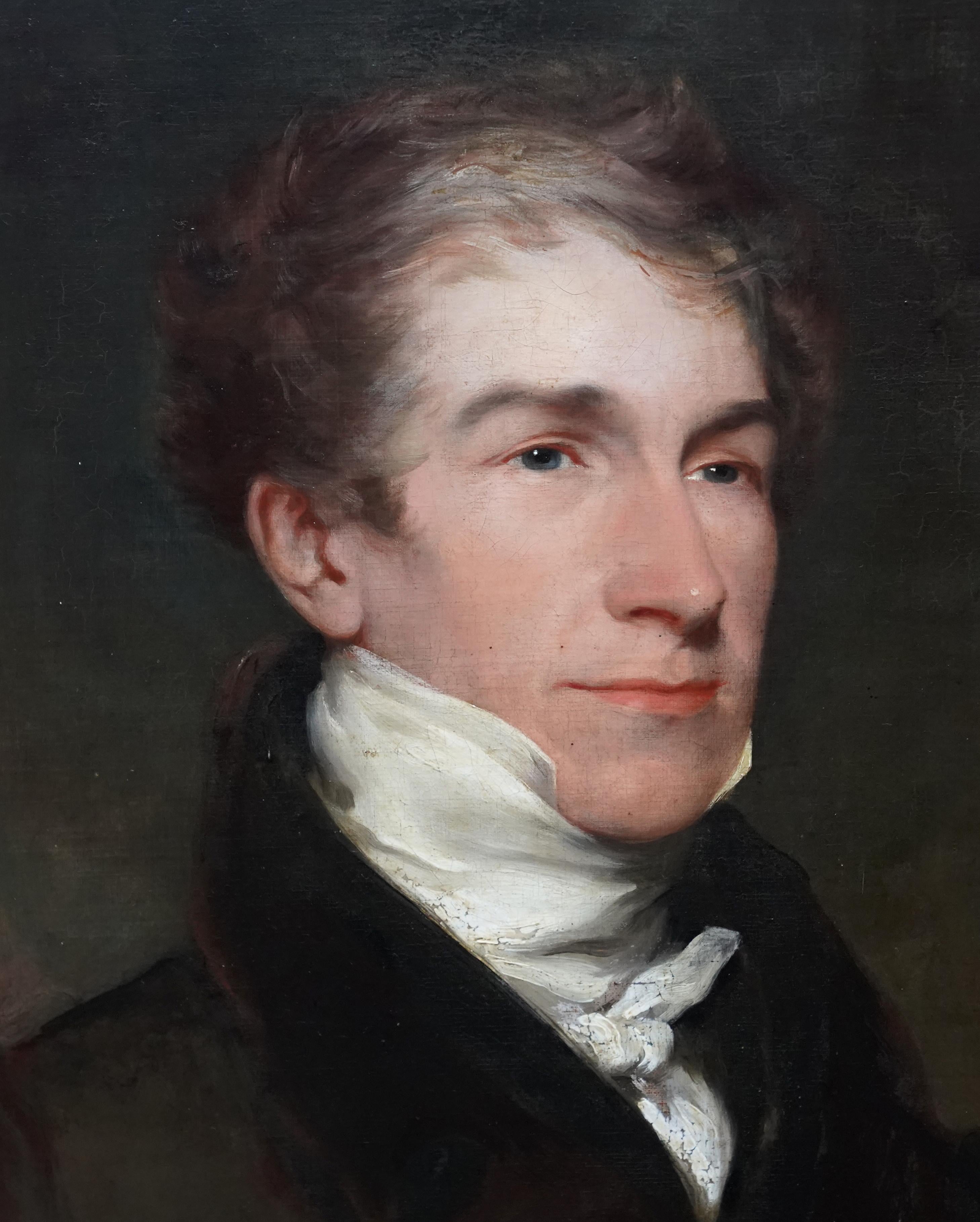 Portrait de William Cooper - Art victorien britannique portrait masculin peinture à l'huile en vente 1