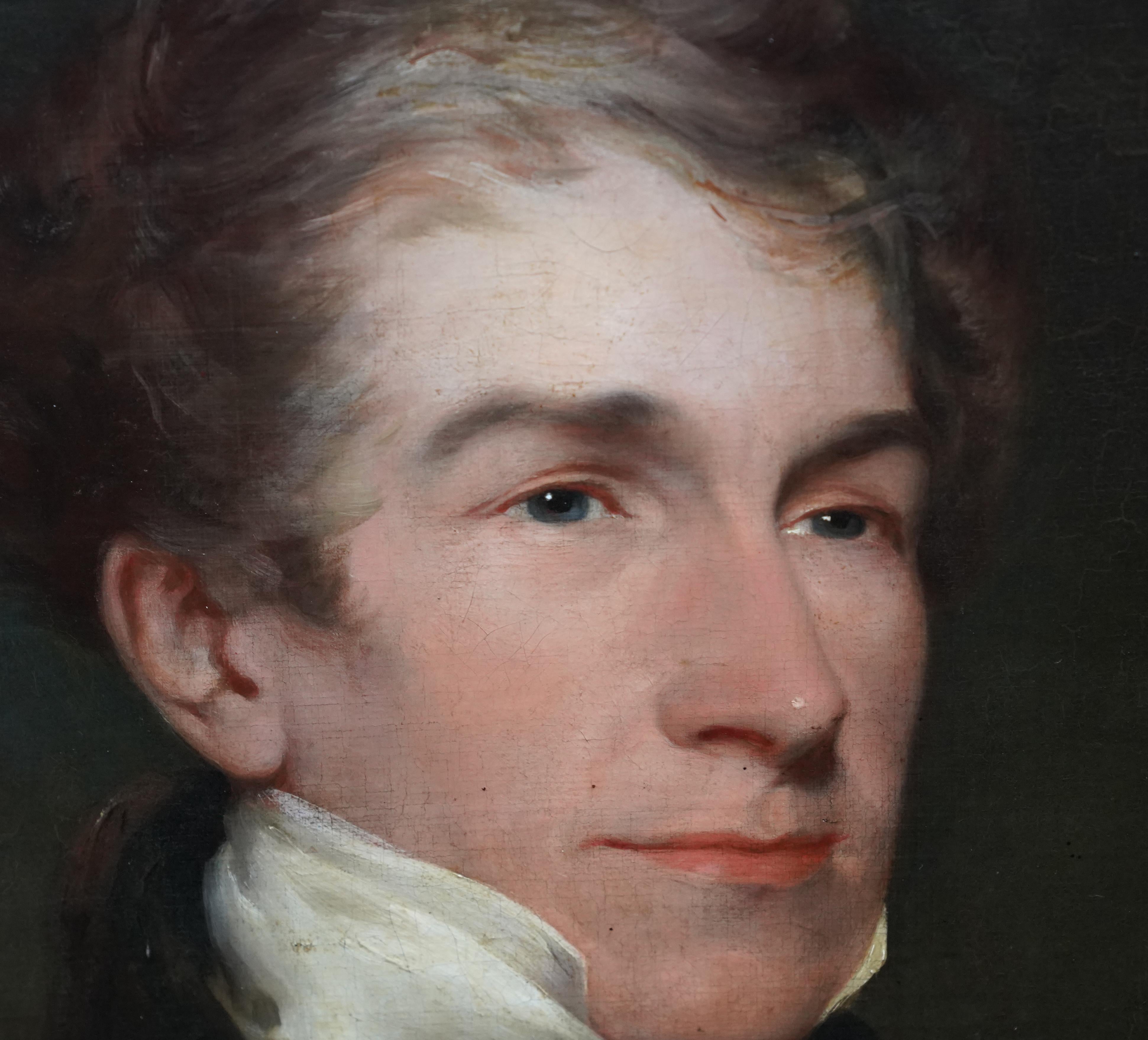 Portrait de William Cooper - Art victorien britannique portrait masculin peinture à l'huile en vente 2