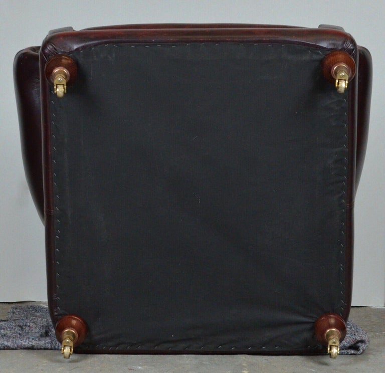 THOMAS LLOYD OXBLOOD RED LEATHER ARMCHAiR MATCHING SOFA ALSO AVAILABLE ...