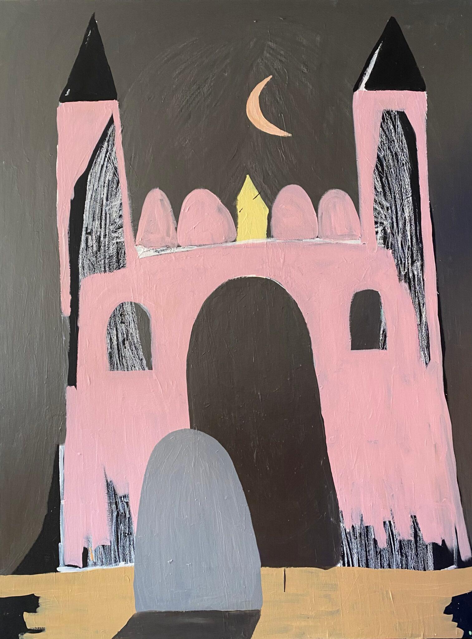 Thomas Mau Abstract Painting - The Castle and The Grave