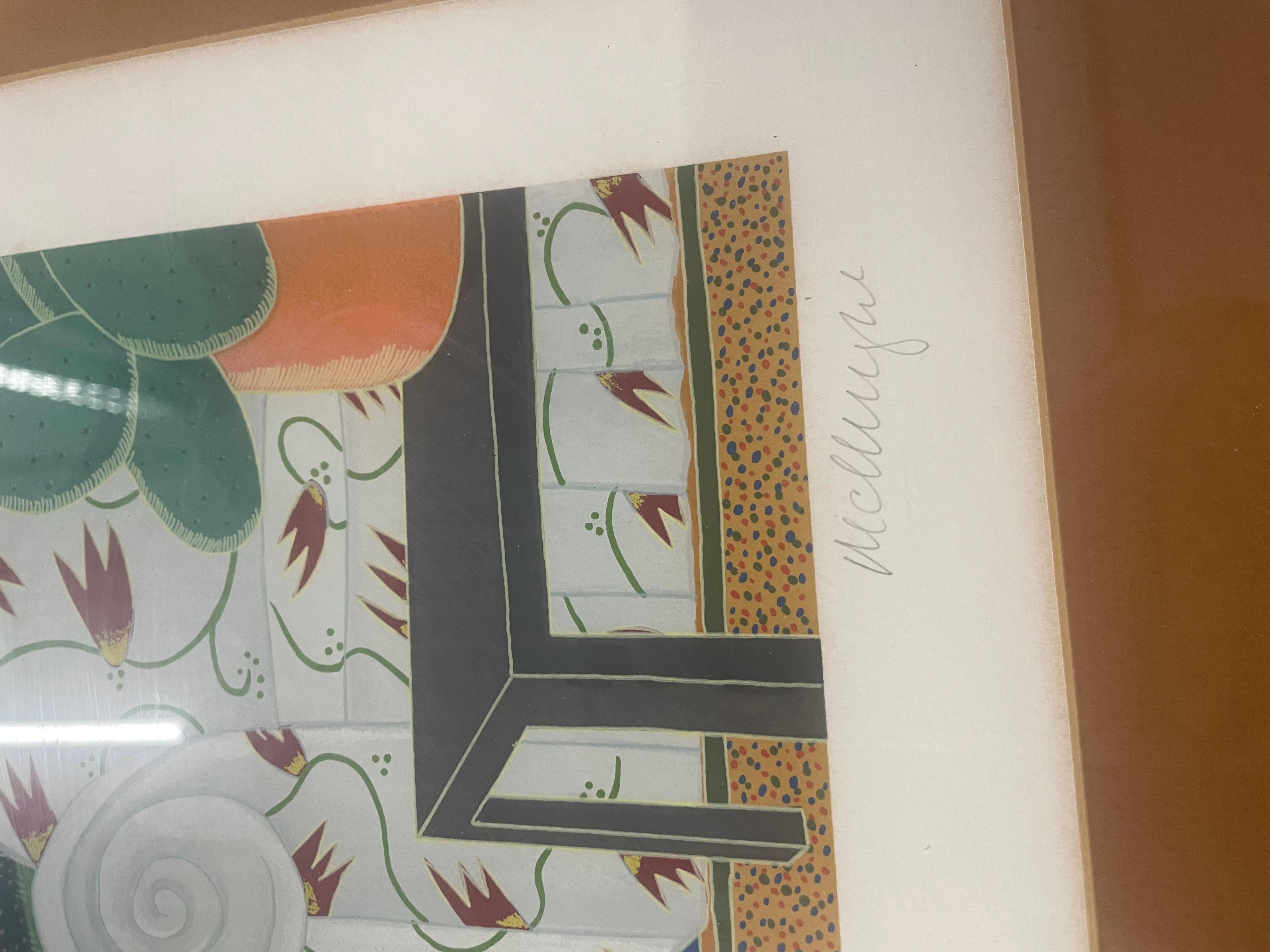 Il s'agit d'une lithographie I de Thomas McKnight. Bon état. Signés et numérotés. Mesure 38x36