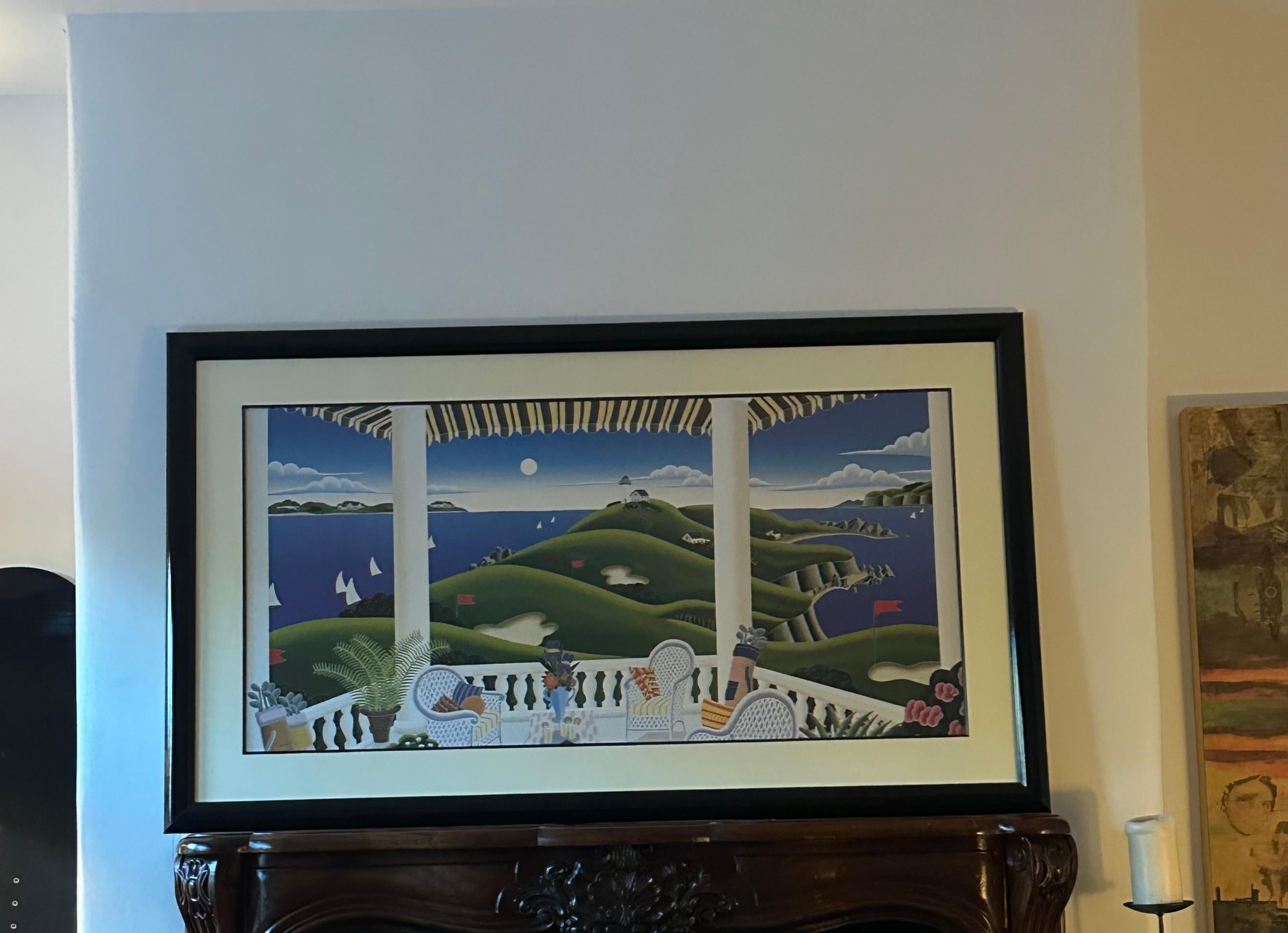 American Thomas McKnight Art Rhode Island Golf Serigraph