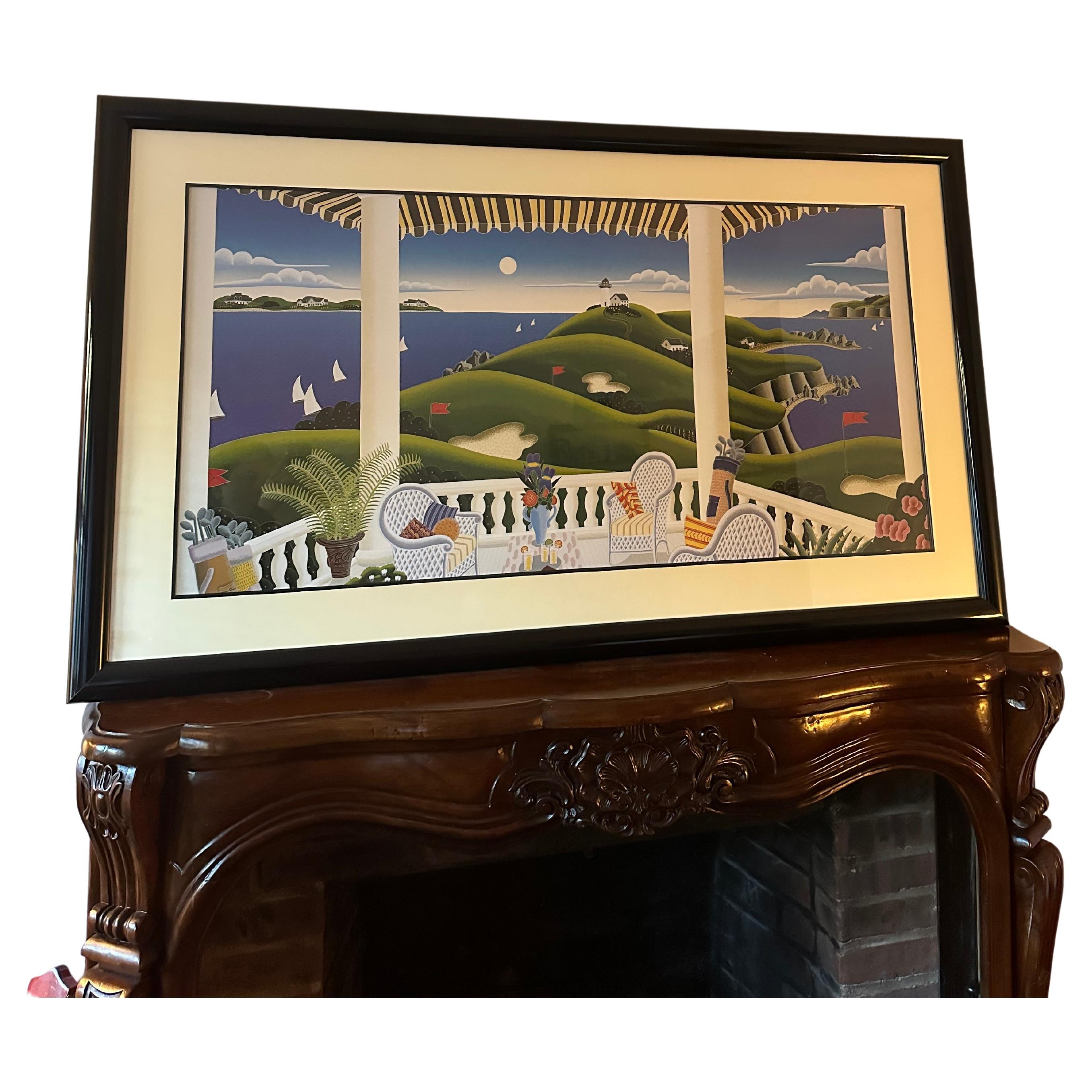 Thomas McKnight Art Rhode Island Golf Serigraph
