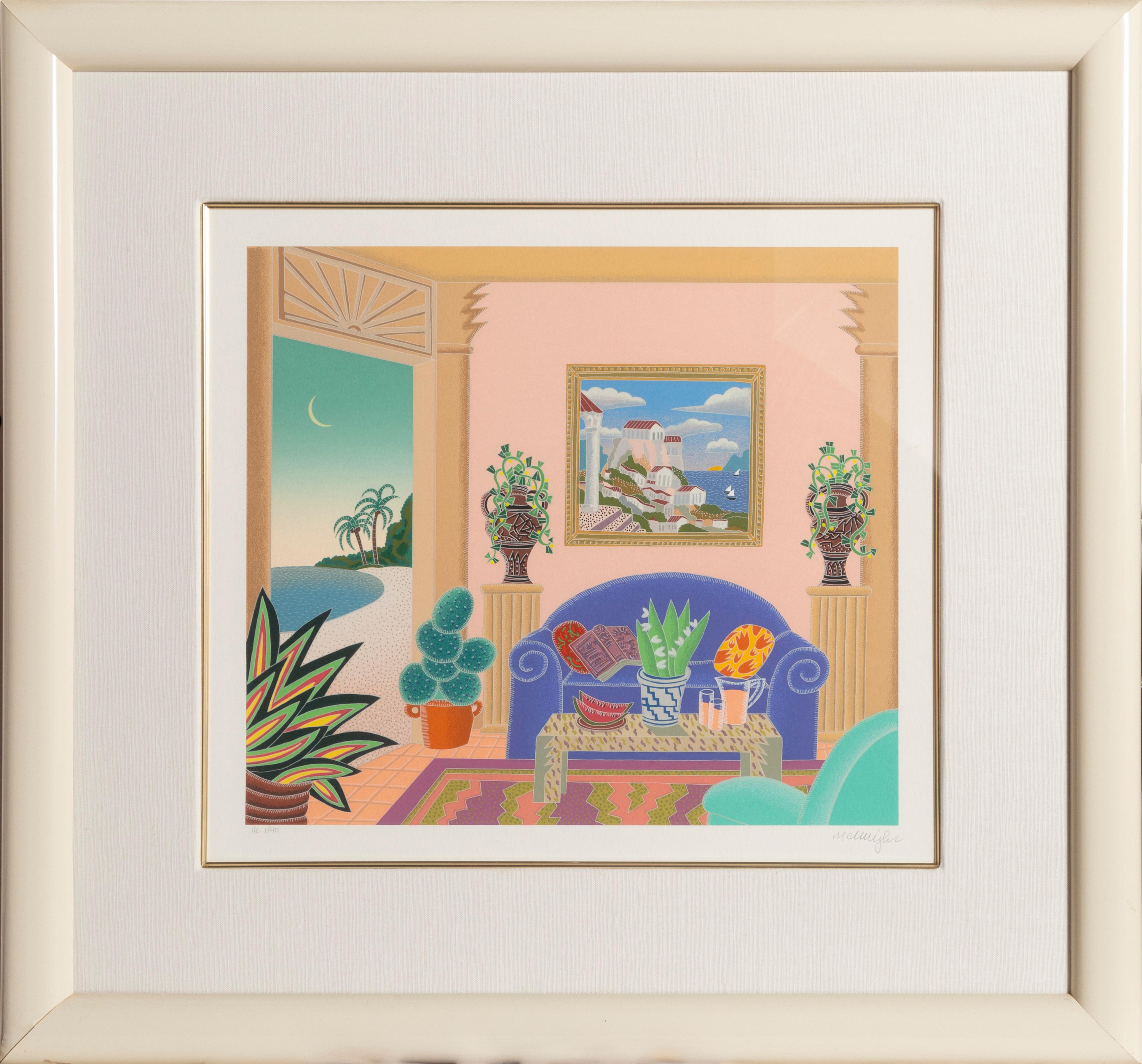 Thomas McKnight Interior Print - Antigua