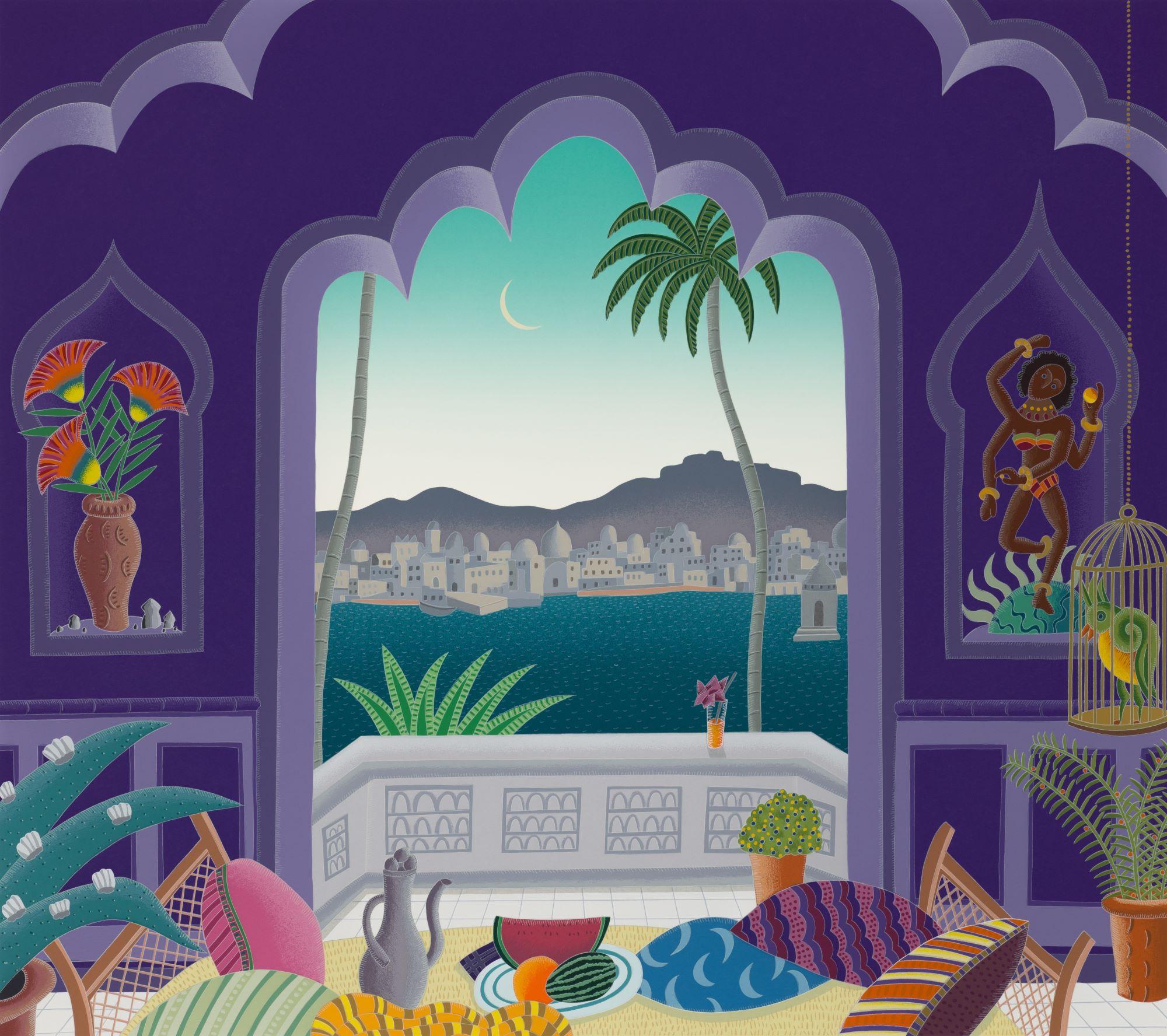 Pavillon am Jaipur-See im Angebot 2