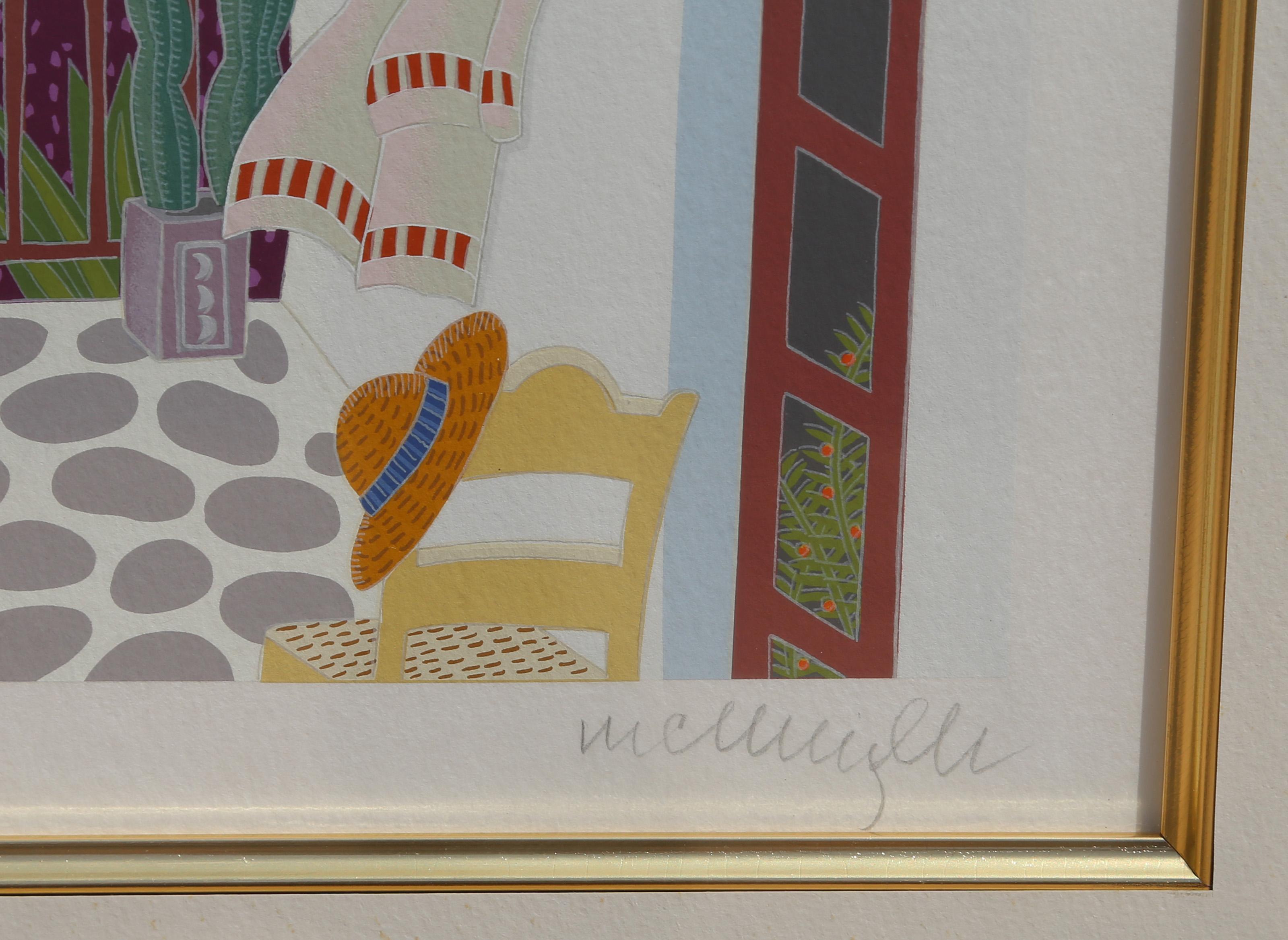 Horizonte de Mykonos, serigrafía pop art de Thomas McKnight en venta 2