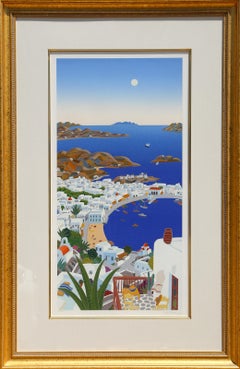 Mykonos Horizon, sérigraphie Pop Art de Thomas McKnight