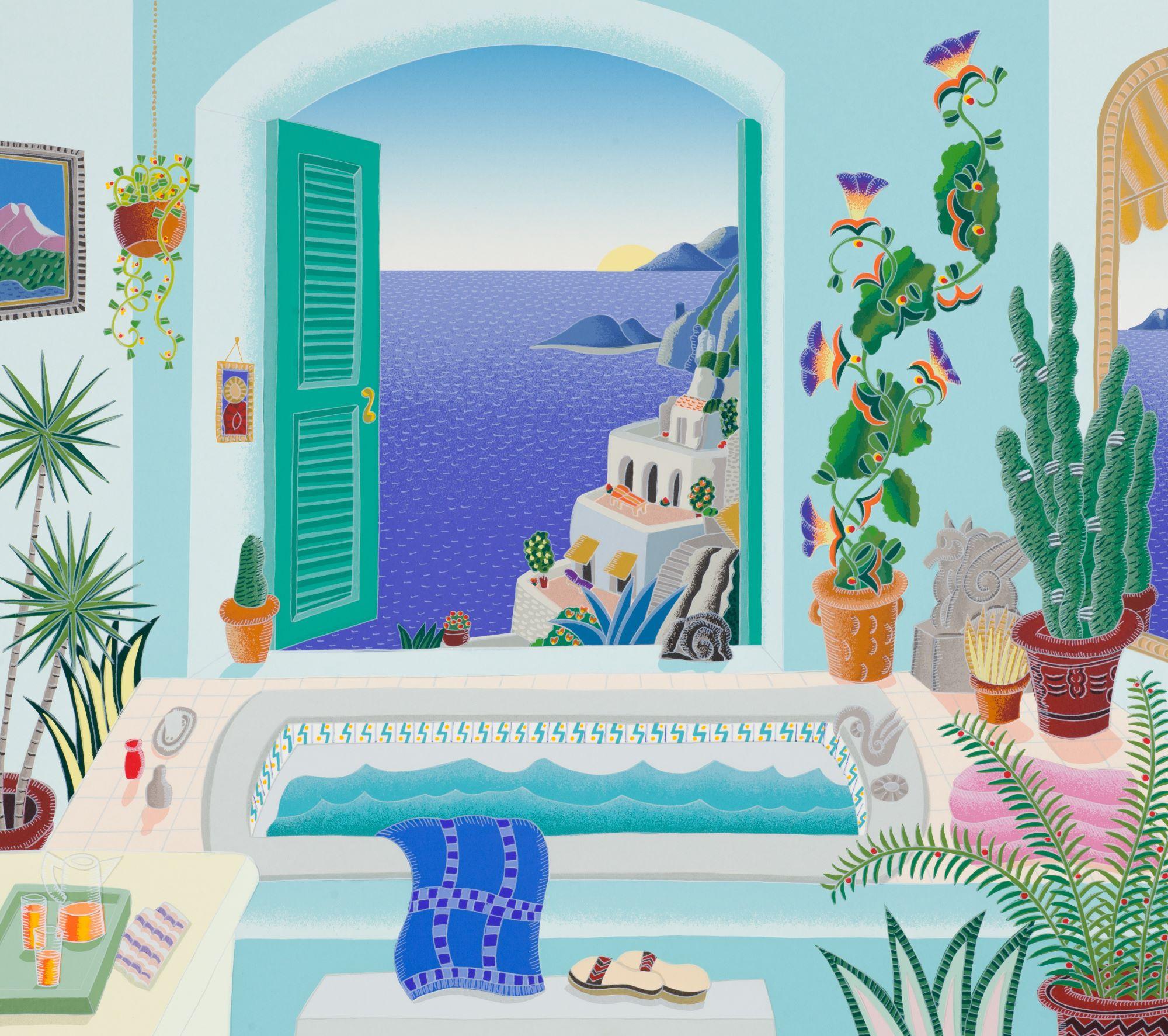 Positano Bath (Amalfi Coast) - Print by Thomas McKnight