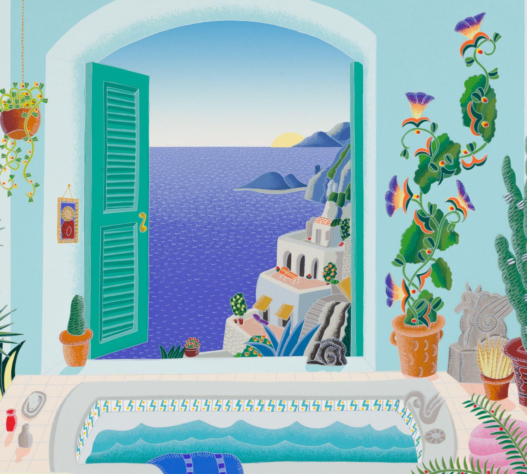 Positano Bath (Amalfi Coast) - Contemporary Print by Thomas McKnight