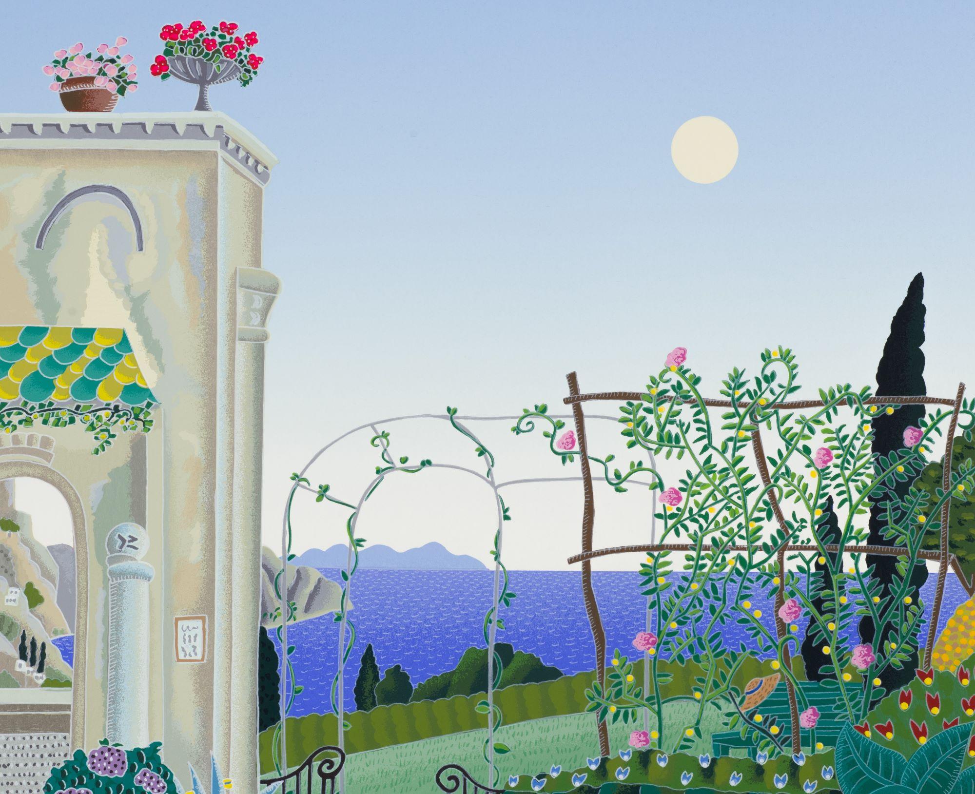 Giardino di Ravello (Costiera Amalfitana) - Landscape Print Grigio di Thomas McKnight