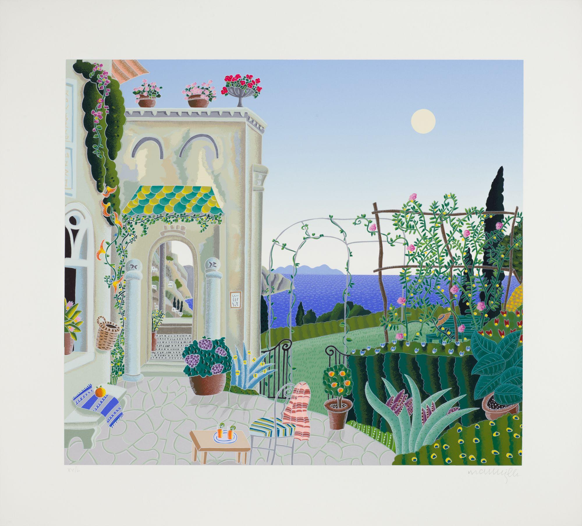 Thomas McKnight Landscape Print - Ravello Garden (Amalfi Coast)