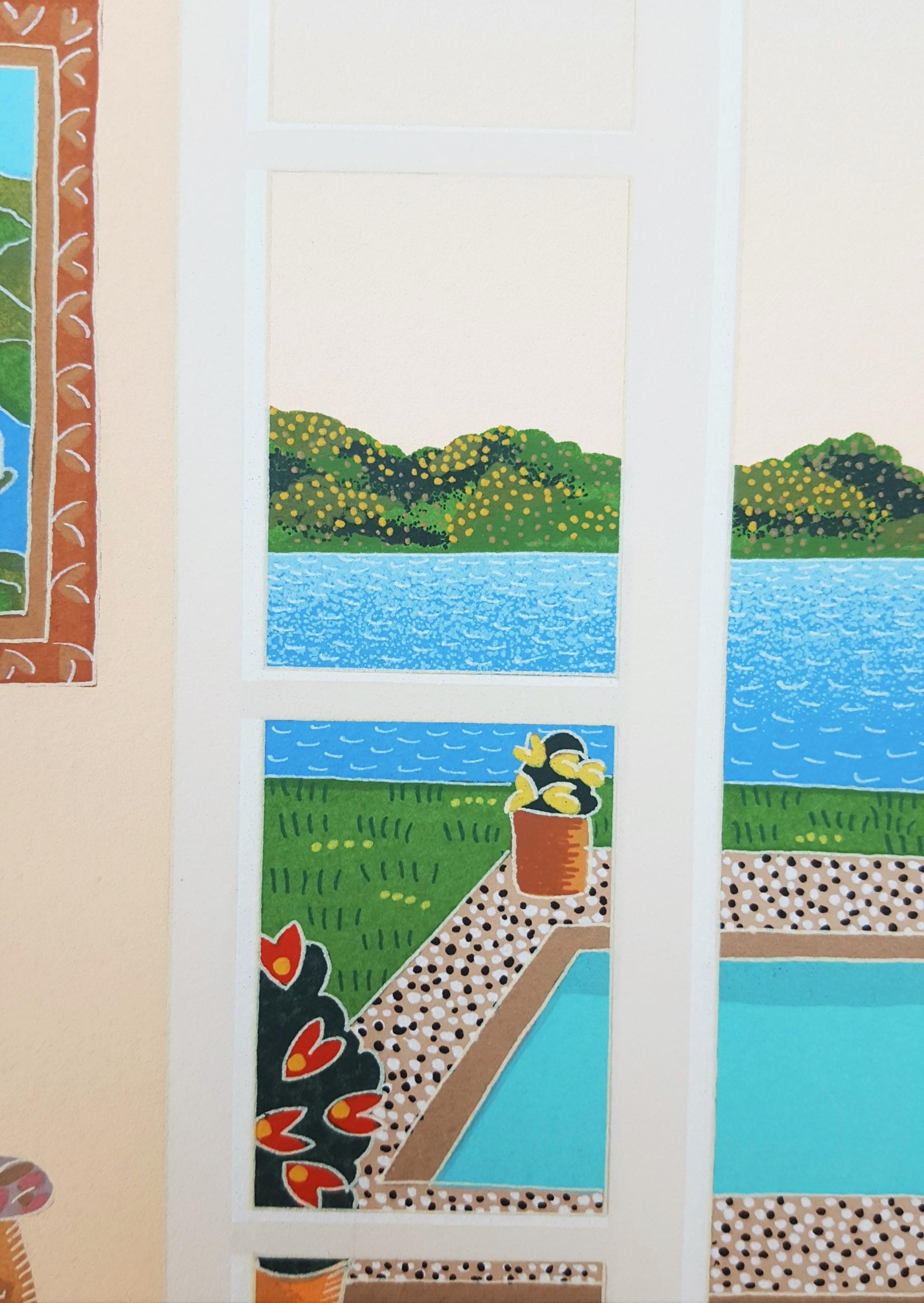 Sag Harbor /// Contemporary Thomas McKnight Screenprint Hamptons NY Modern Art For Sale 11