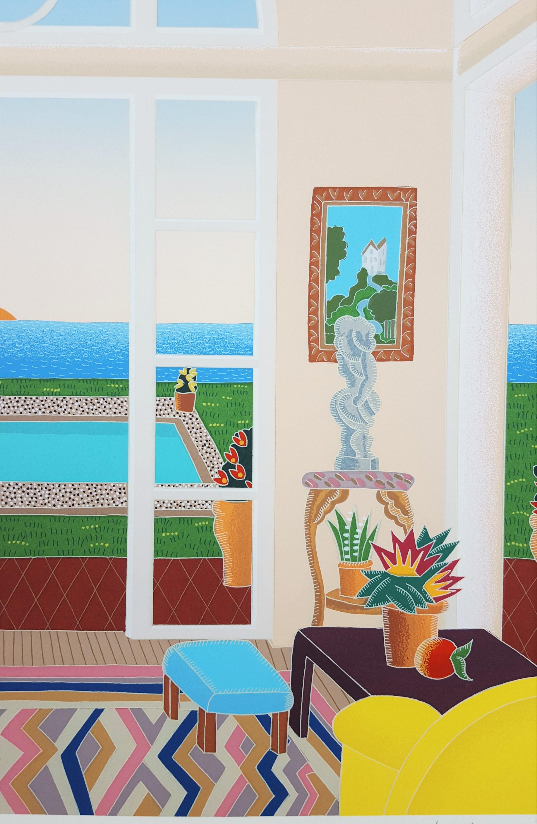 Sag Harbor /// Contemporary Thomas McKnight Screenprint Hamptons NY Modern Art For Sale 12