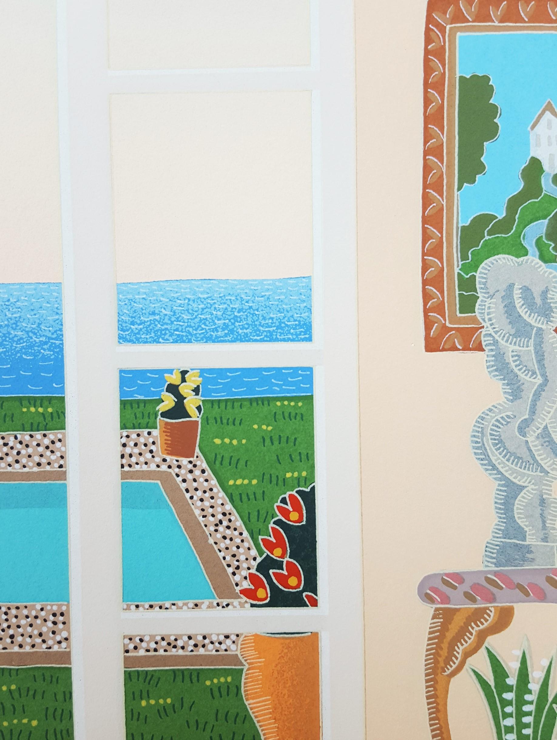 Sag Harbor /// Contemporary Thomas McKnight Screenprint Hamptons NY Modern Art For Sale 13