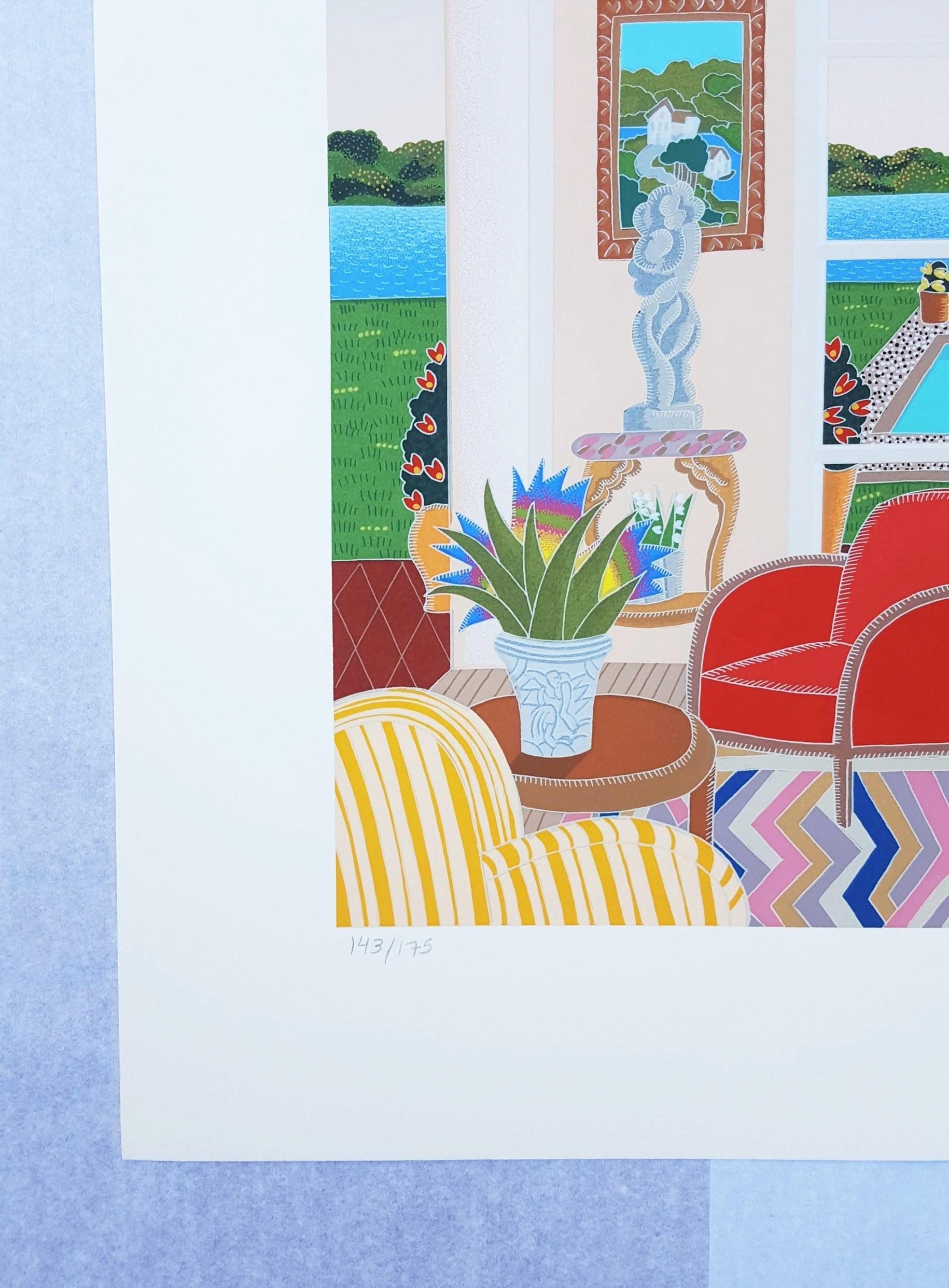 Sag Harbor /// Contemporary Thomas McKnight Screenprint Hamptons NY Modern Art For Sale 2