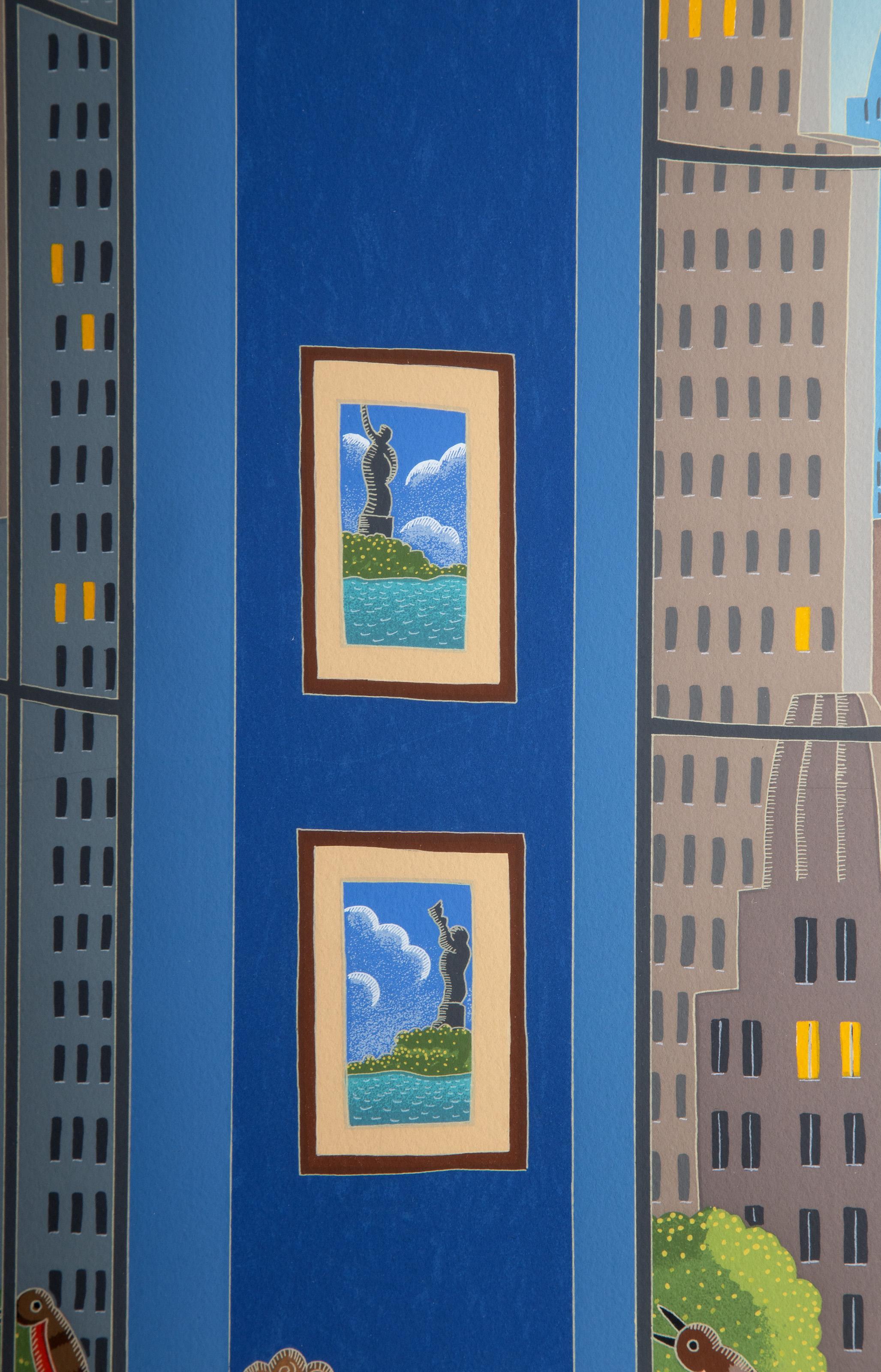Siete estatuas, serigrafía pop art de Thomas McKnight en venta 3