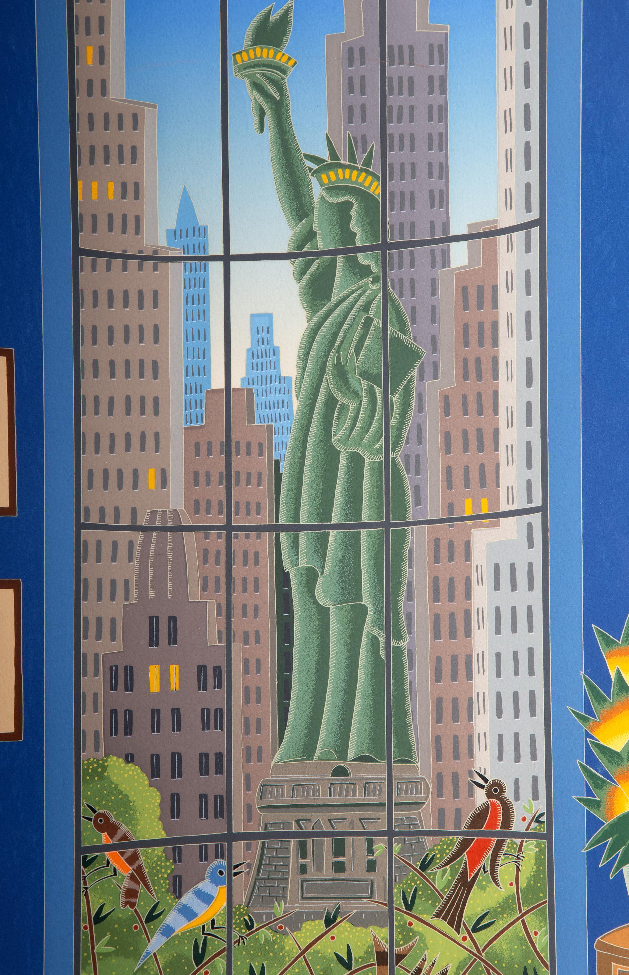 Siete estatuas, serigrafía pop art de Thomas McKnight en venta 4