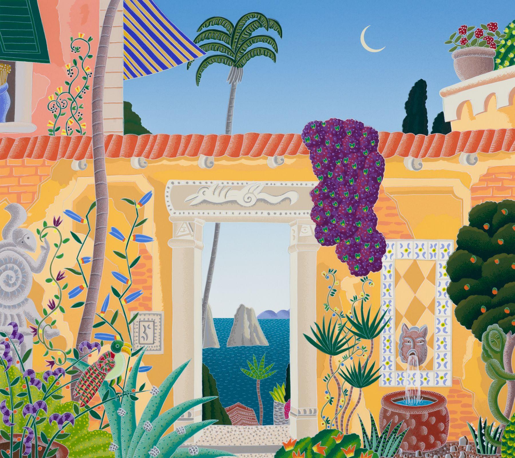 Cortile di Sorrento (Costiera Amalfitana) - Print di Thomas McKnight