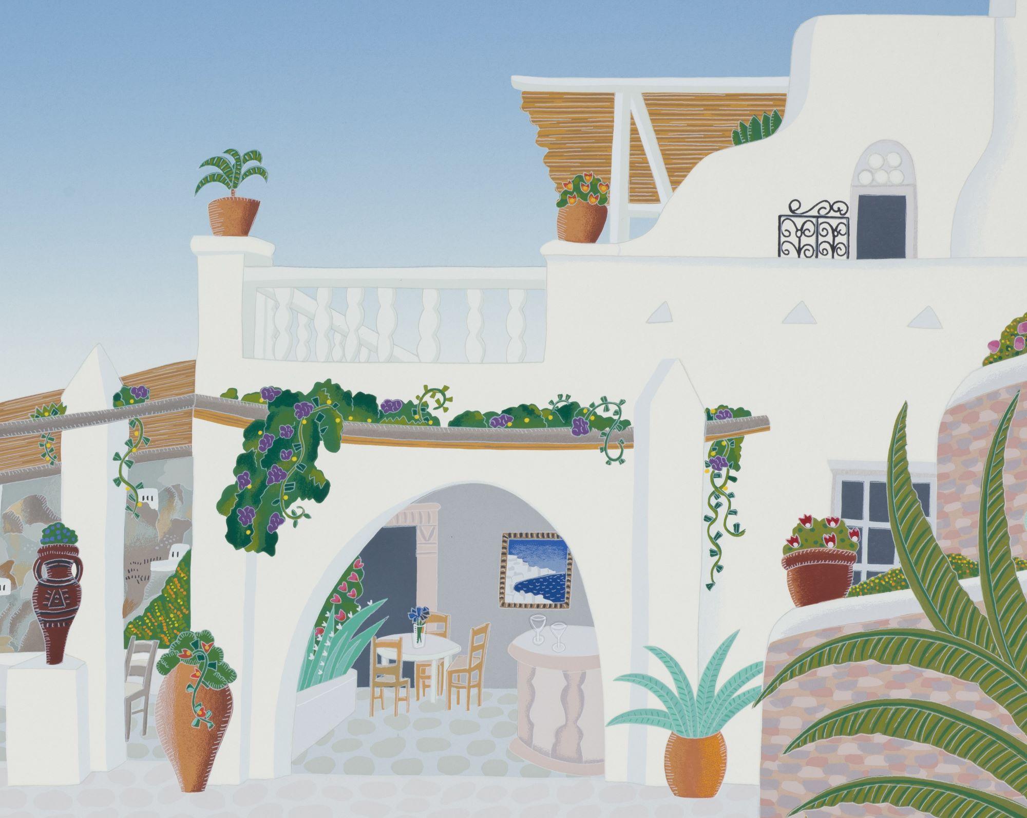 Sunset Hill - Mykonos - Contemporary Print by Thomas McKnight