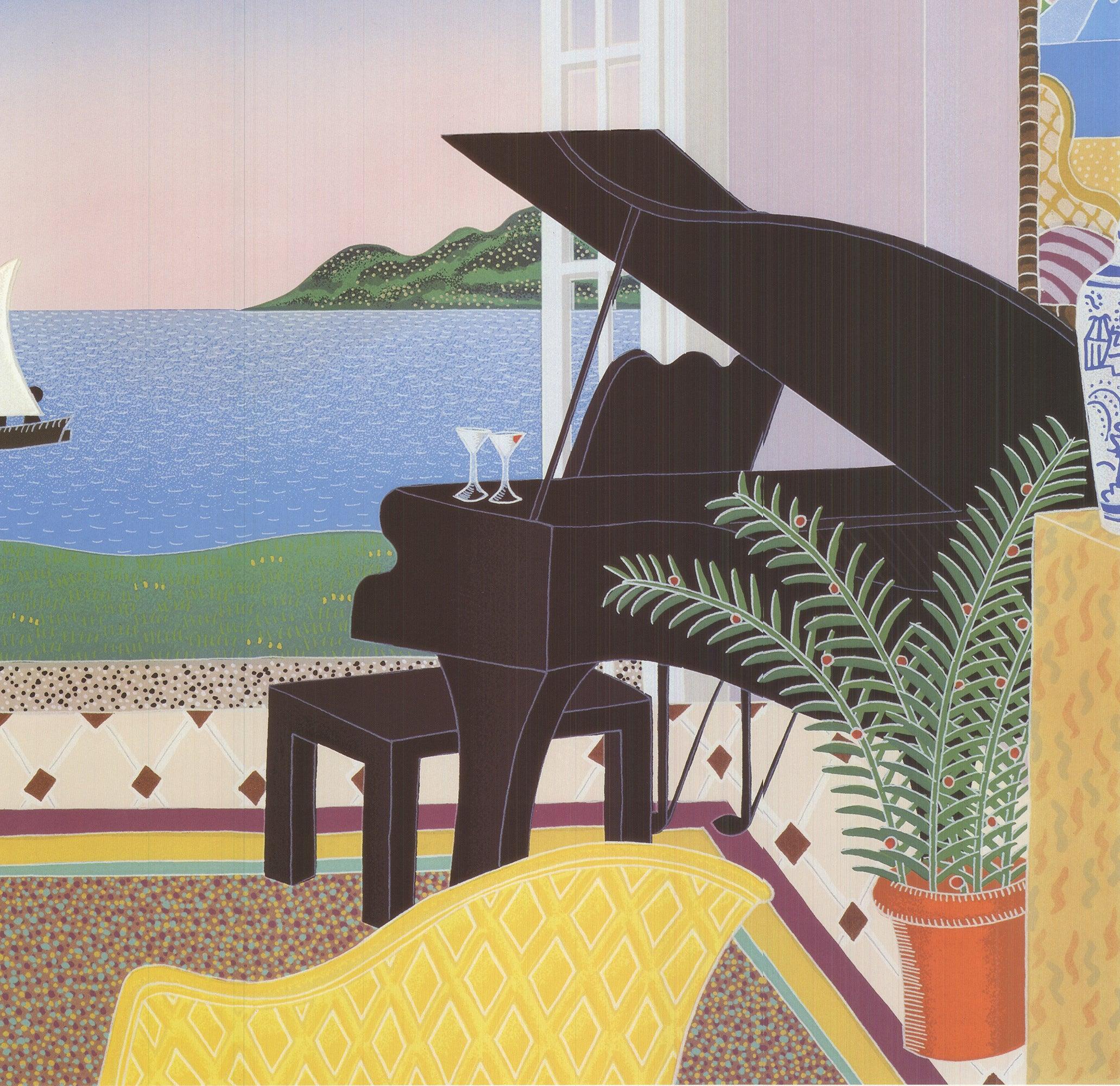 Thomas McKnight „Barbados“ 1989- Offset-Lithographie im Angebot 3