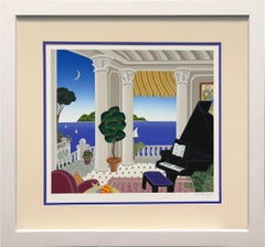 Thomas Mcknight 'Mediterranean Paradise' 1991- Signed