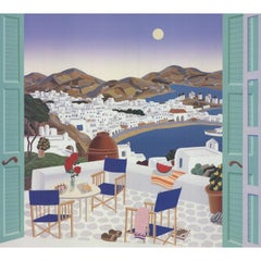 Thomas McKnight "Terraza de Mykonos" 1996- Litografía offset