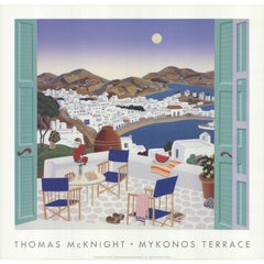 Thomas McKnight "Terraza de Mykonos" 1996- Litografía offset